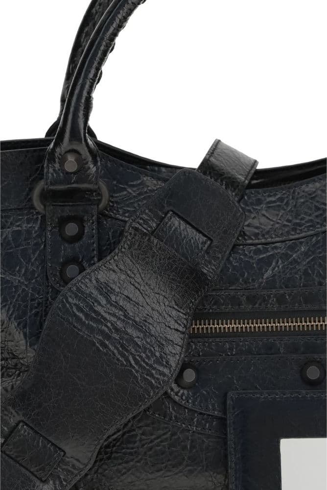 Balenciaga Black Lamb Ovis Aries Aries Shoulder Bag - 4