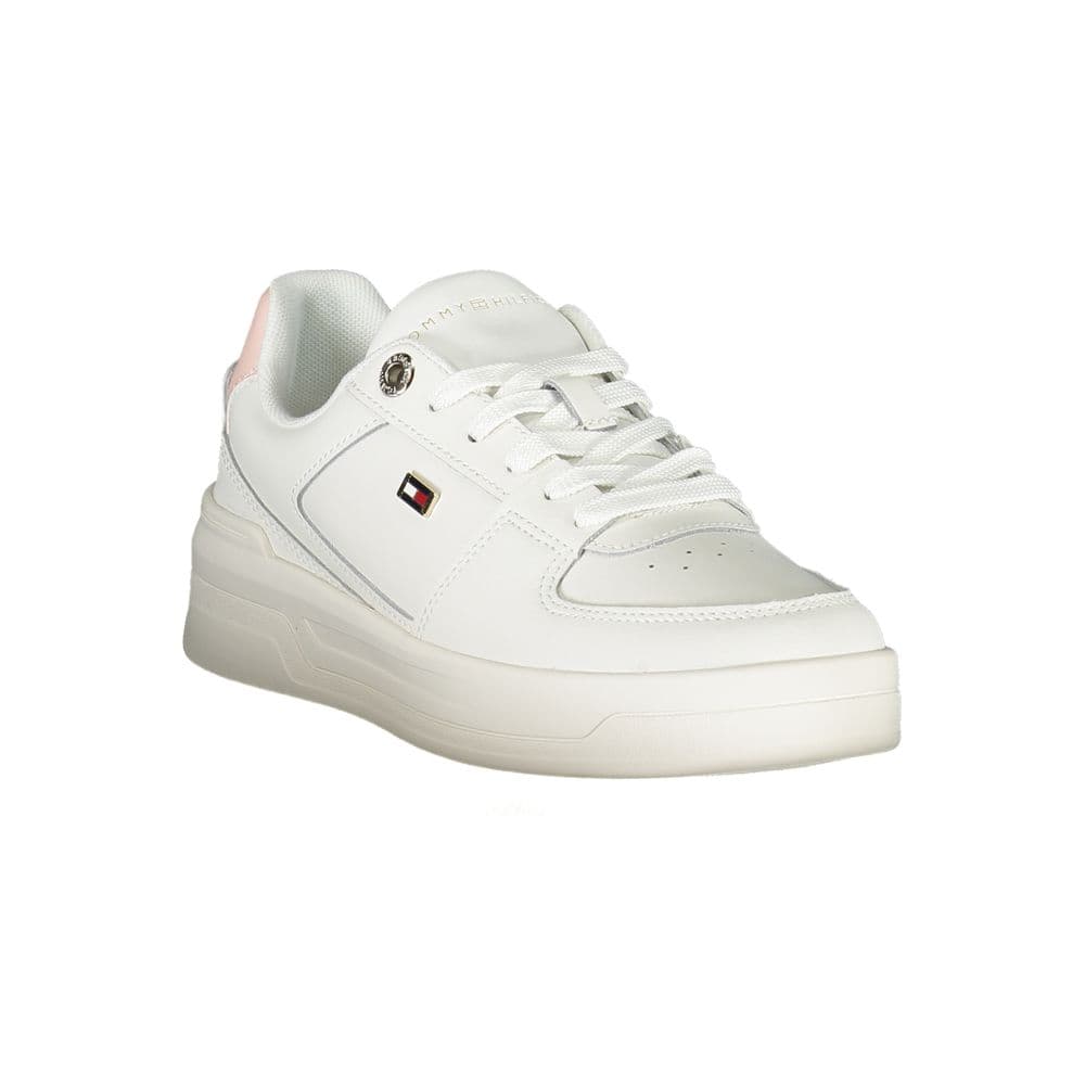 Tommy Hilfiger White Leather Women Sneaker - 2