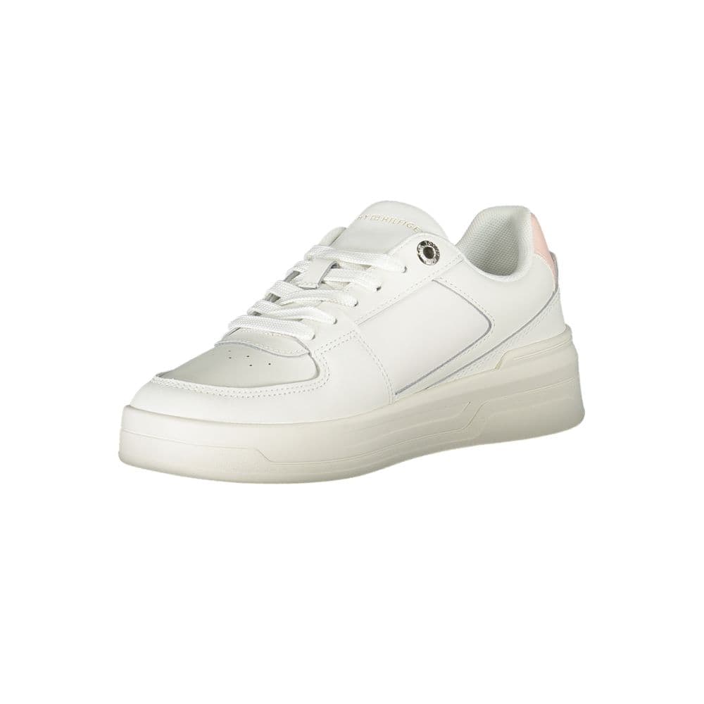 Tommy Hilfiger White Leather Women Sneaker - 3