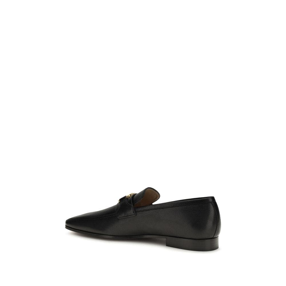 Valentino Garavani Black Goatskin Slip-On Loafers - 3