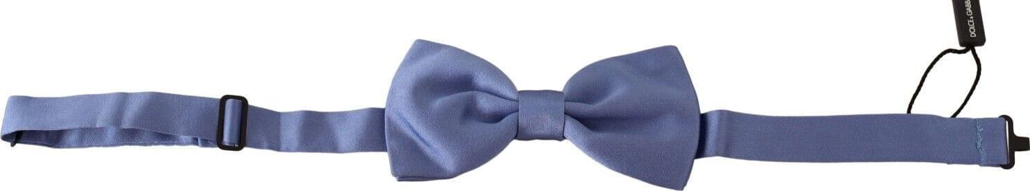Dolce & Gabbana Purple 100% Silk Adjustable Neck Papillon Bow Tie - 2
