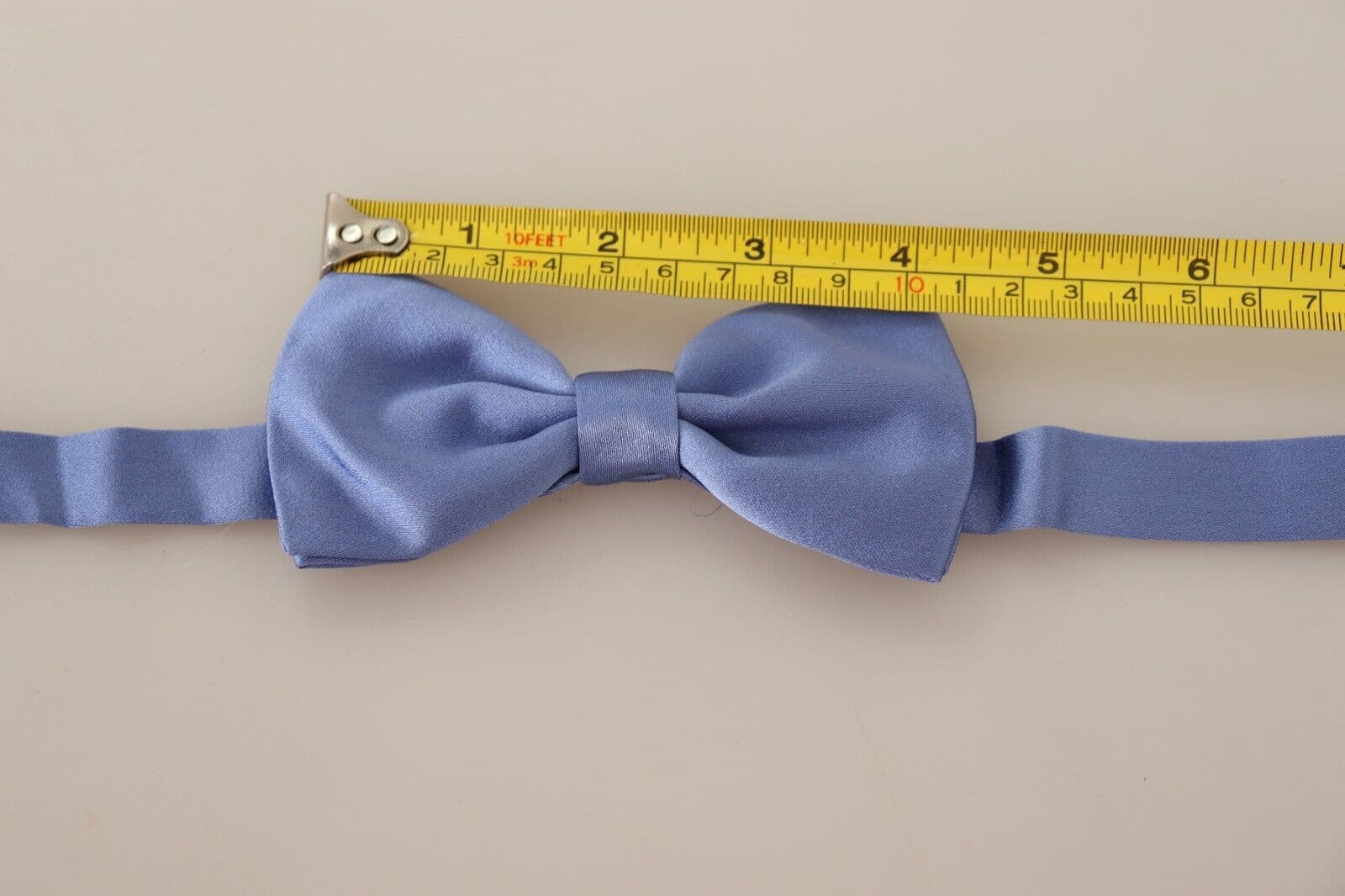 Dolce & Gabbana Purple 100% Silk Adjustable Neck Papillon Bow Tie - 4
