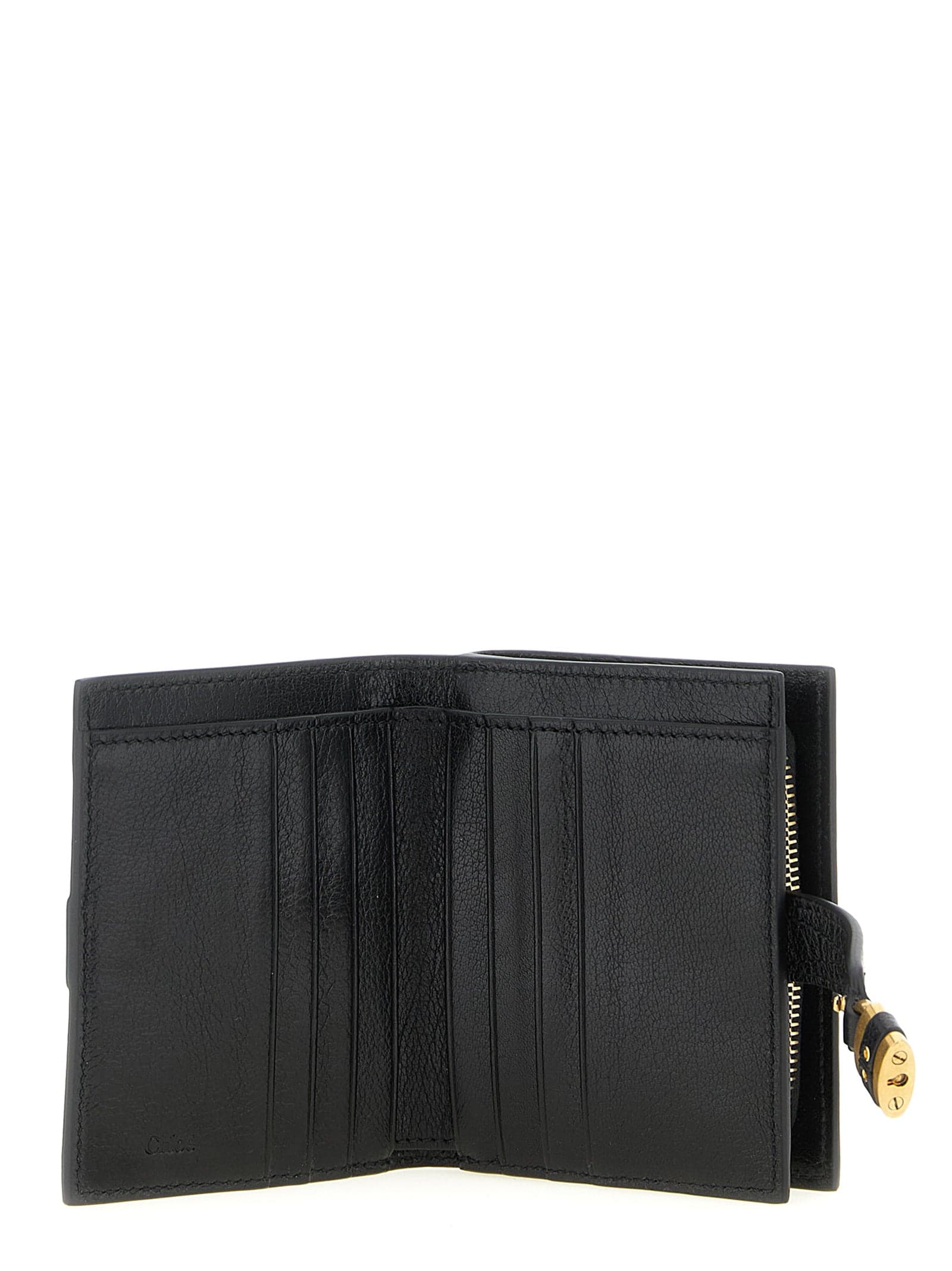 Chloé Black Buffalo Leather Cardholder - 3