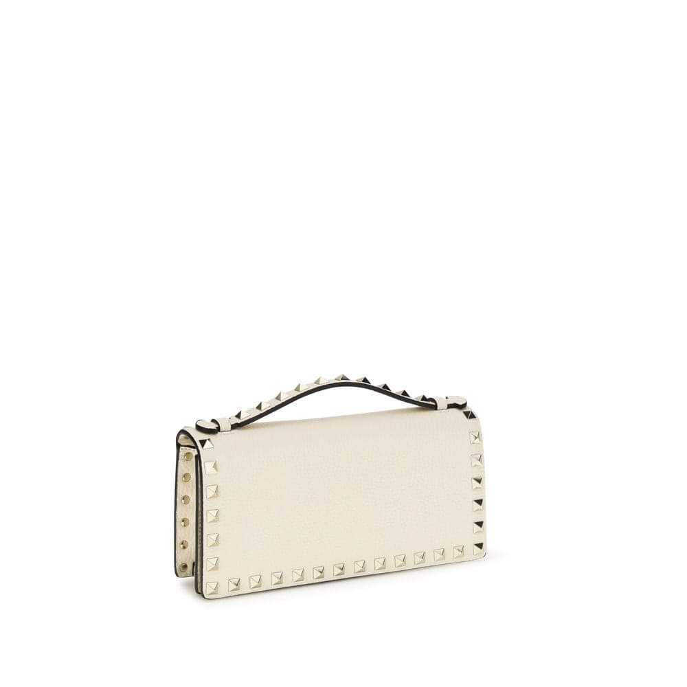 Valentino Garavani Beige Calf Leather Bos Taurus Wallet - 2