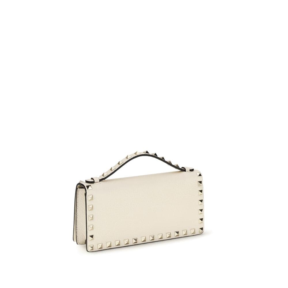 Valentino Garavani Beige Calf Leather Bos Taurus Wallet - 3