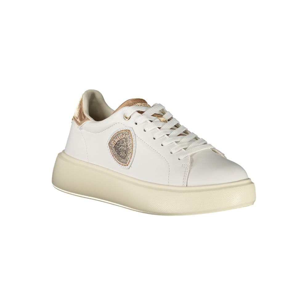 Blauer Bianco Poliuretano Donna Sneaker - 2