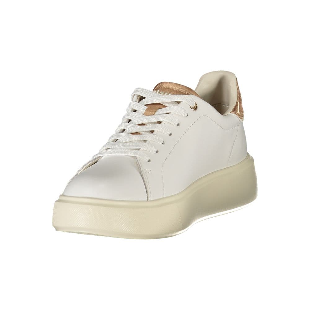 Blauer Bianco Poliuretano Donna Sneaker - 3