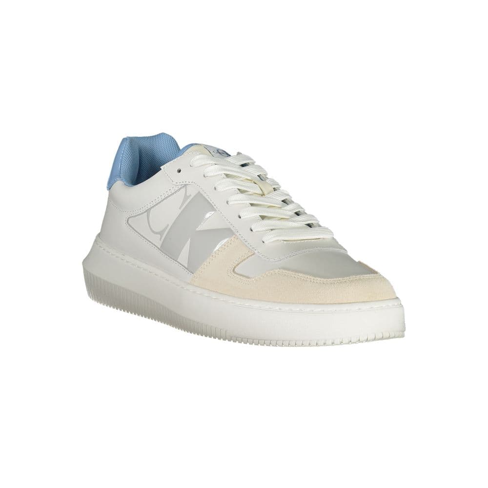 Calvin Klein Bianco Leather Mens Sneaker - 2