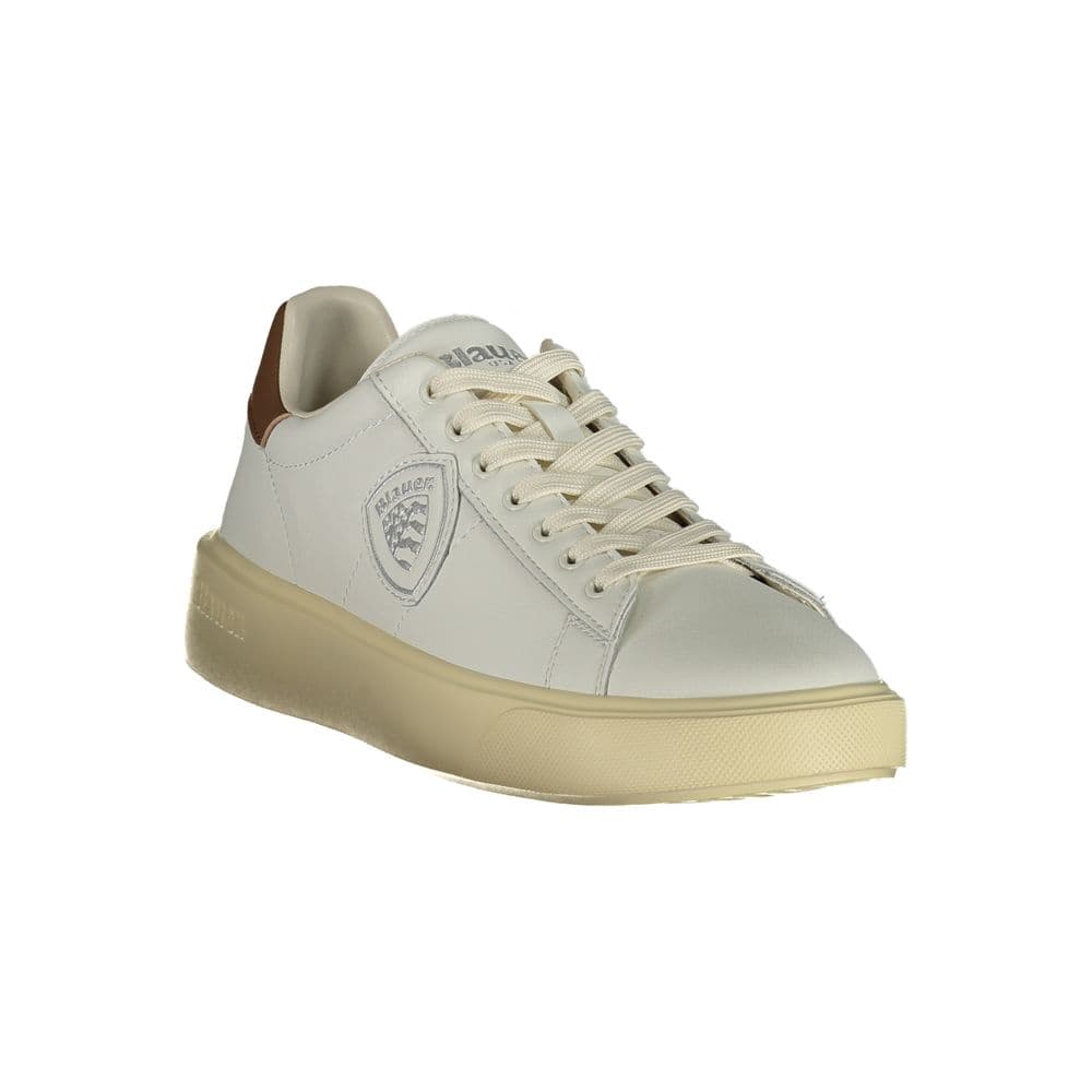 Blauer White Polyurethane Men Sneaker - 2