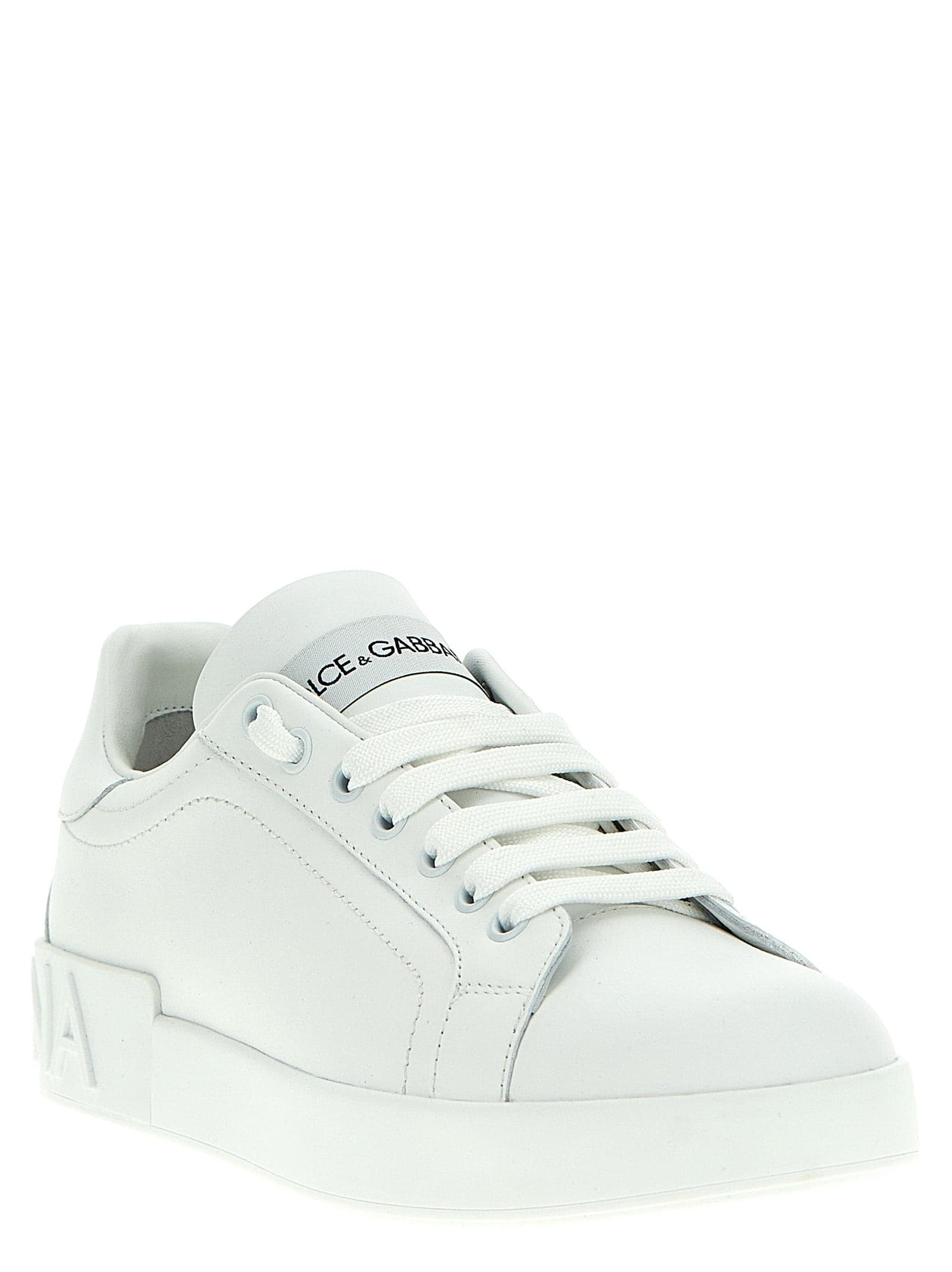 Dolce & Gabbana White Calfskin Low Top Sneakers - 3