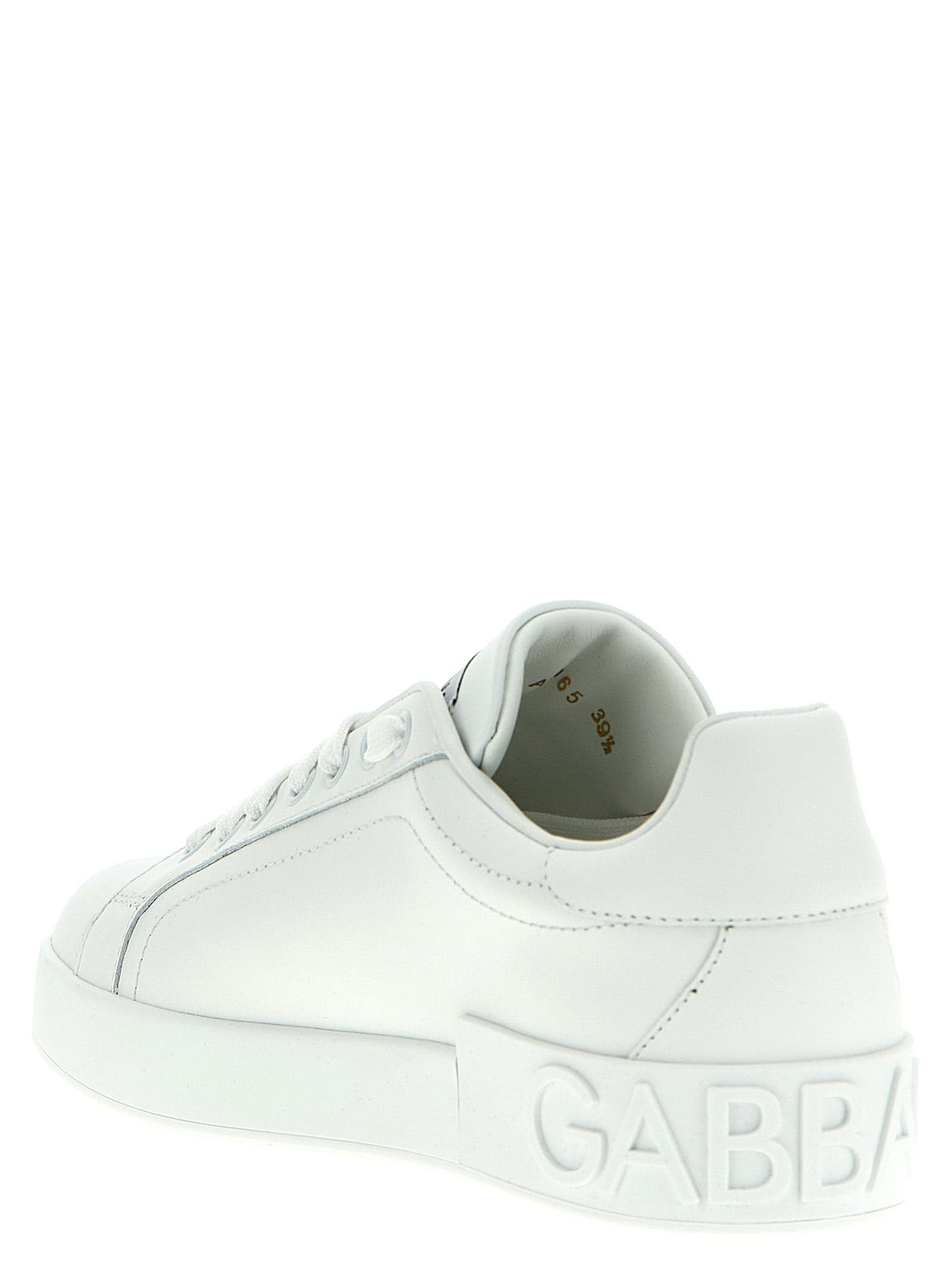 Dolce & Gabbana White Calfskin Low Top Sneakers - 4