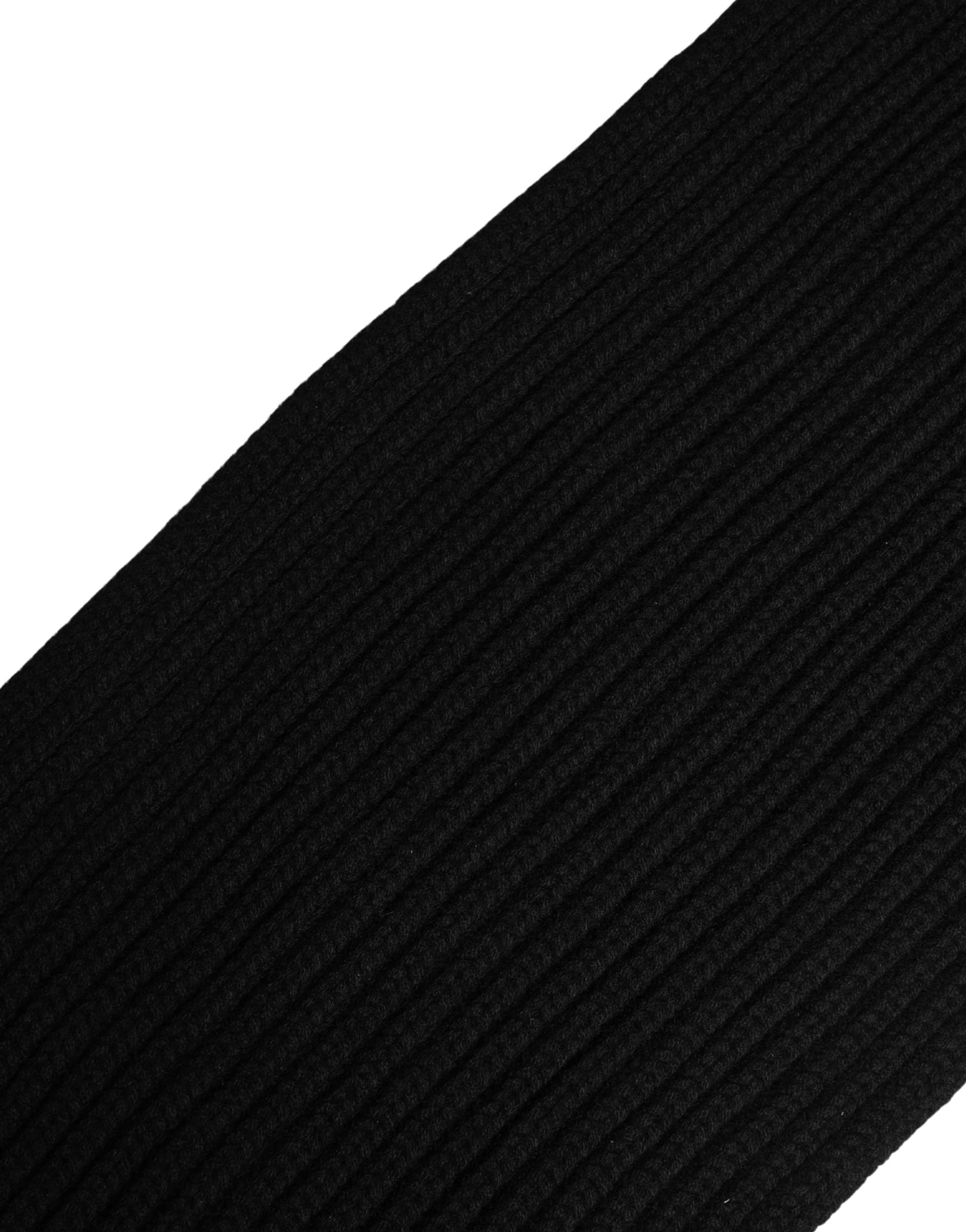 Dolce & Gabbana Black Cashmere Knitted Men Neck Warmer One Size Scarf - 5