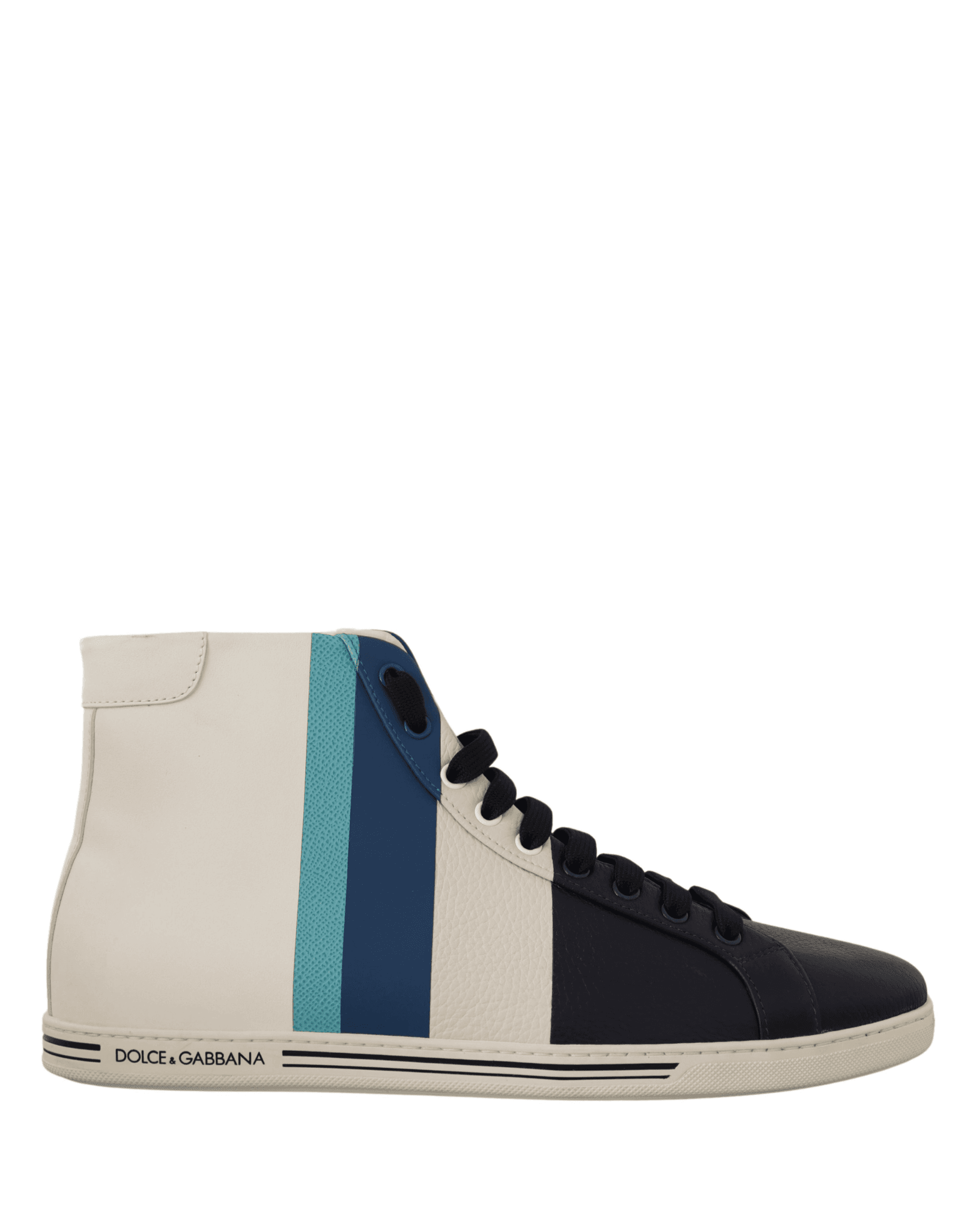 Dolce & Gabbana Multicolor Leather Mid Top Sneakers Shoes - 2