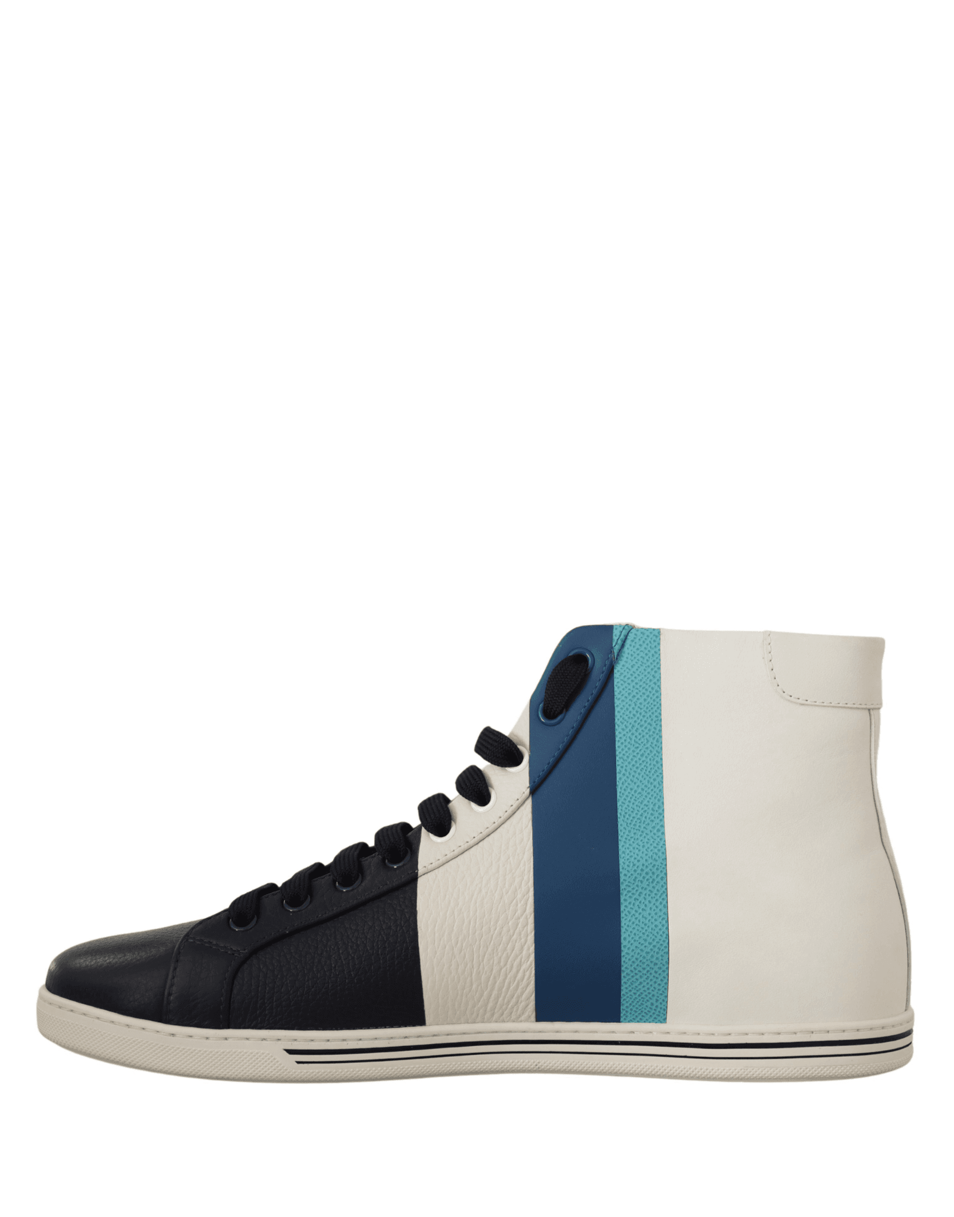 Dolce & Gabbana Multicolor Leather Mid Top Sneakers Shoes - 3