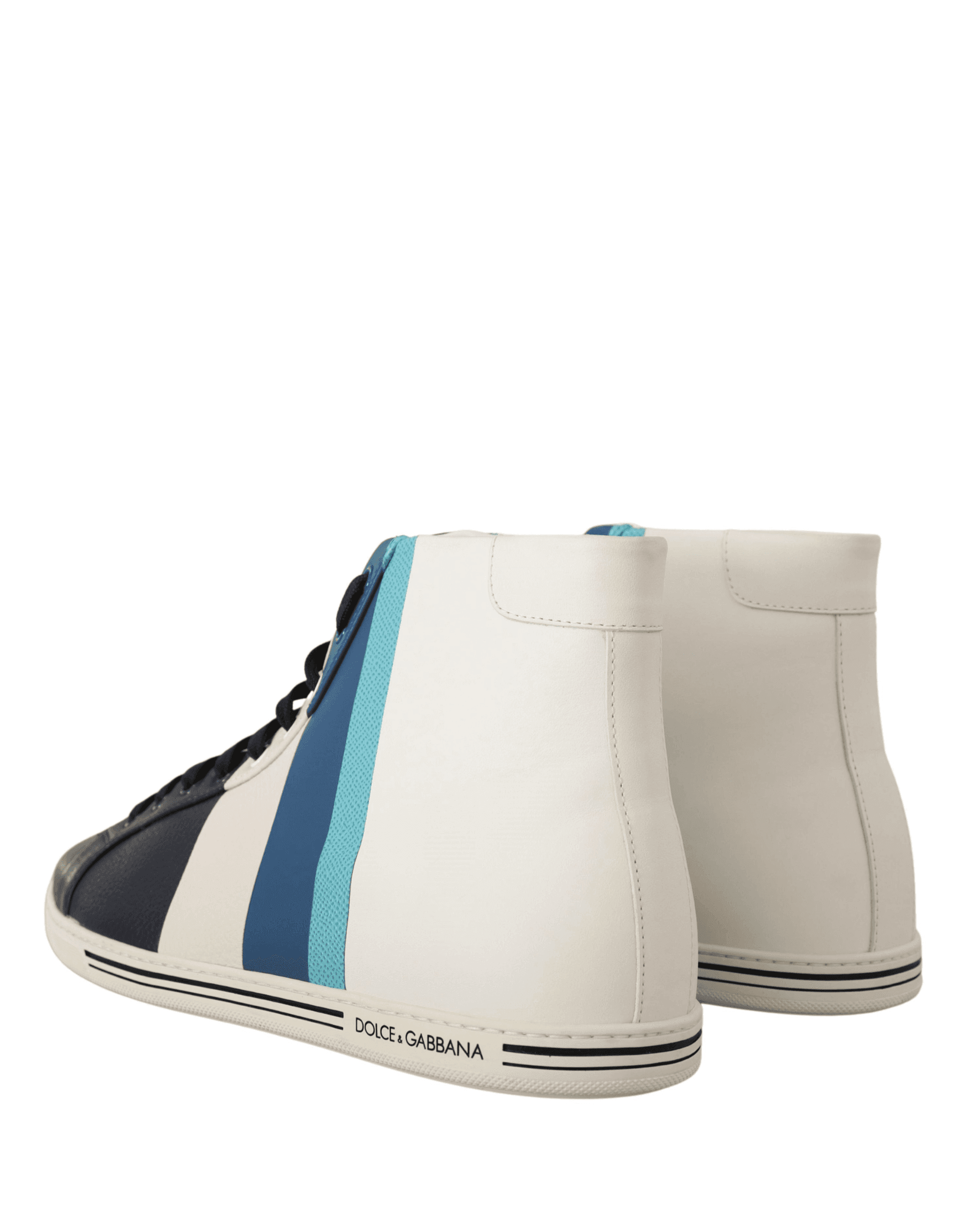 Dolce & Gabbana Multicolor Leather Mid Top Sneakers Shoes - 4