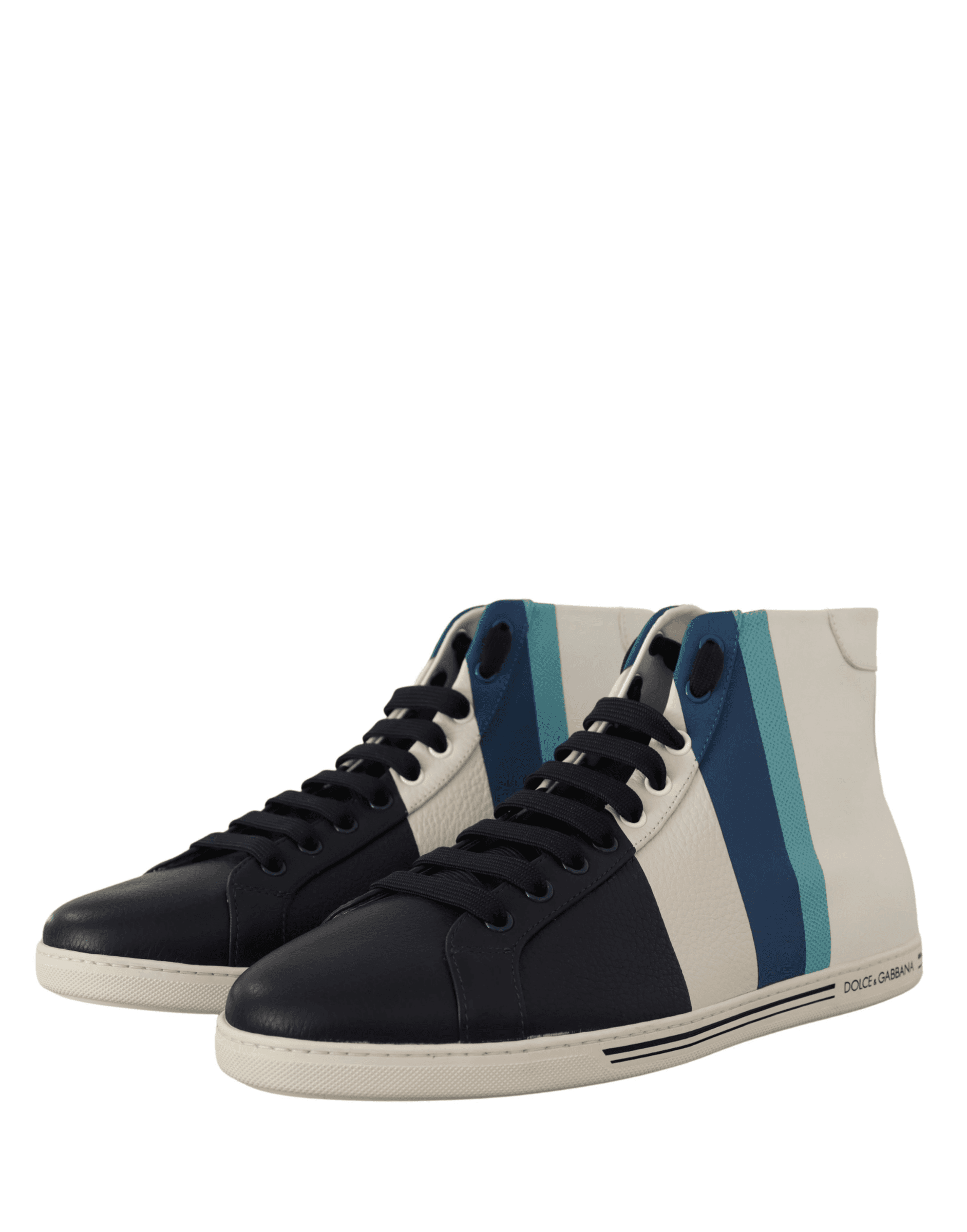Dolce & Gabbana Multicolor Leather Mid Top Sneakers Shoes - 5