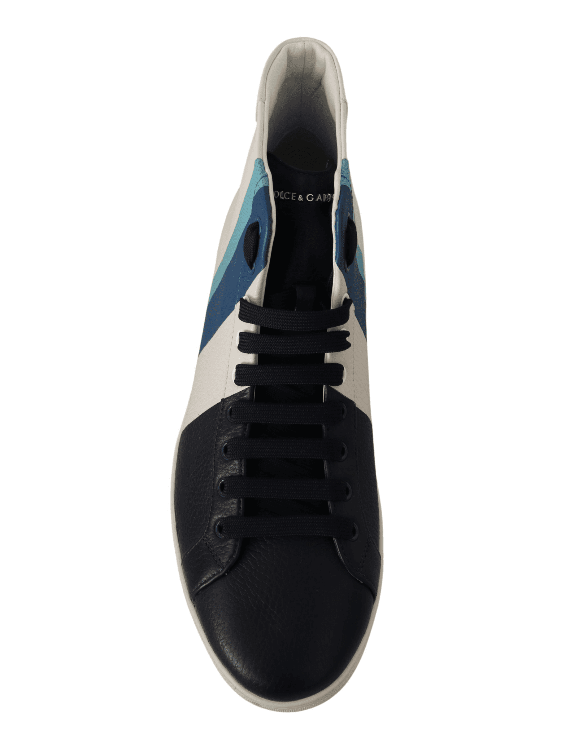 Dolce & Gabbana Multicolor Leather Mid Top Sneakers Shoes - 7