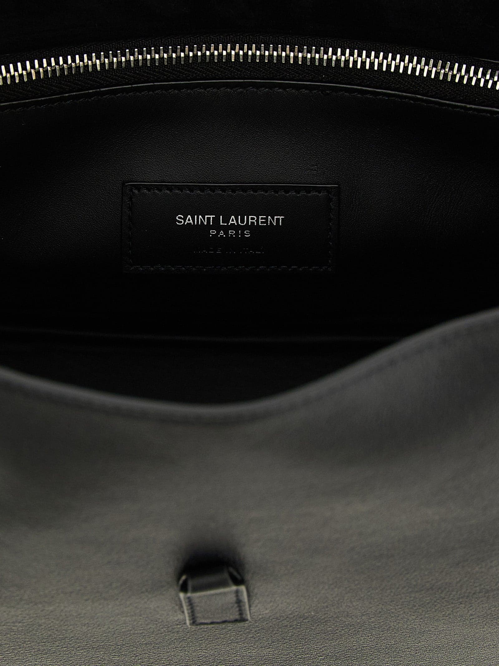 Saint Laurent Black Calfskin Shoulder Bag - 4