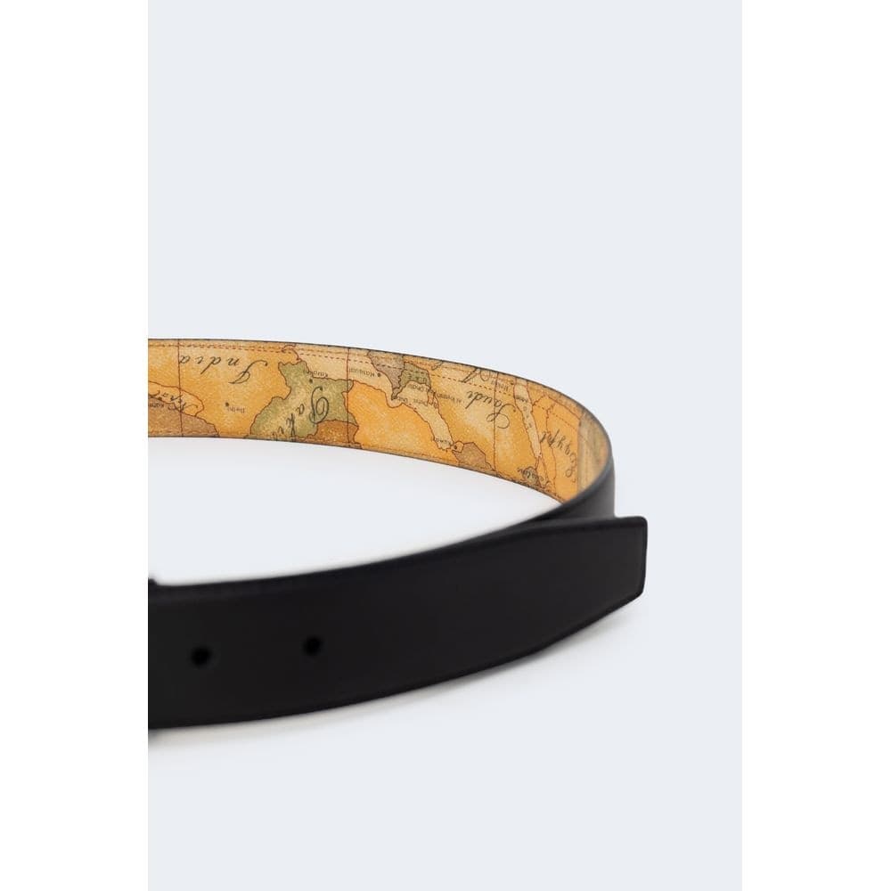Alviero Martini Prima Classe Black Leather Regular Belt - 4