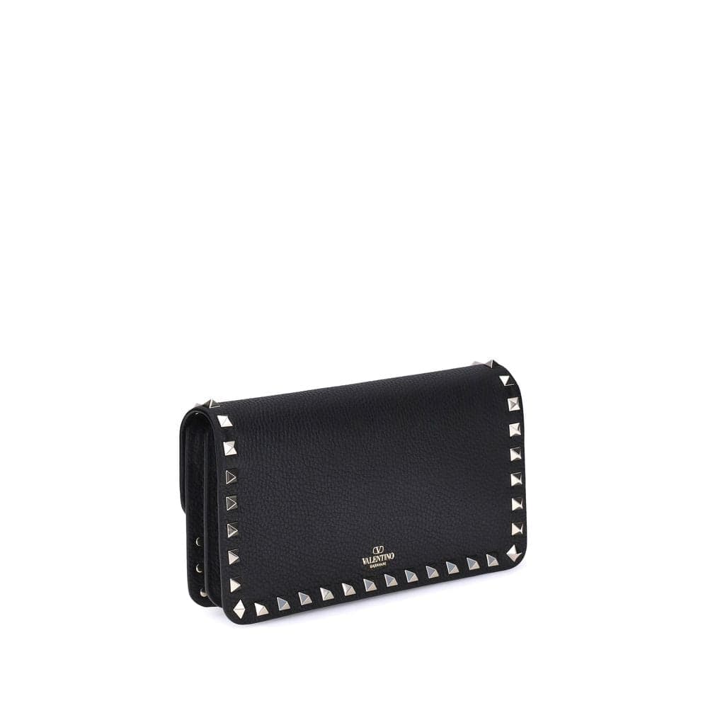 Valentino Garavani Black Calf Leather Bos Taurus Wallet - 3