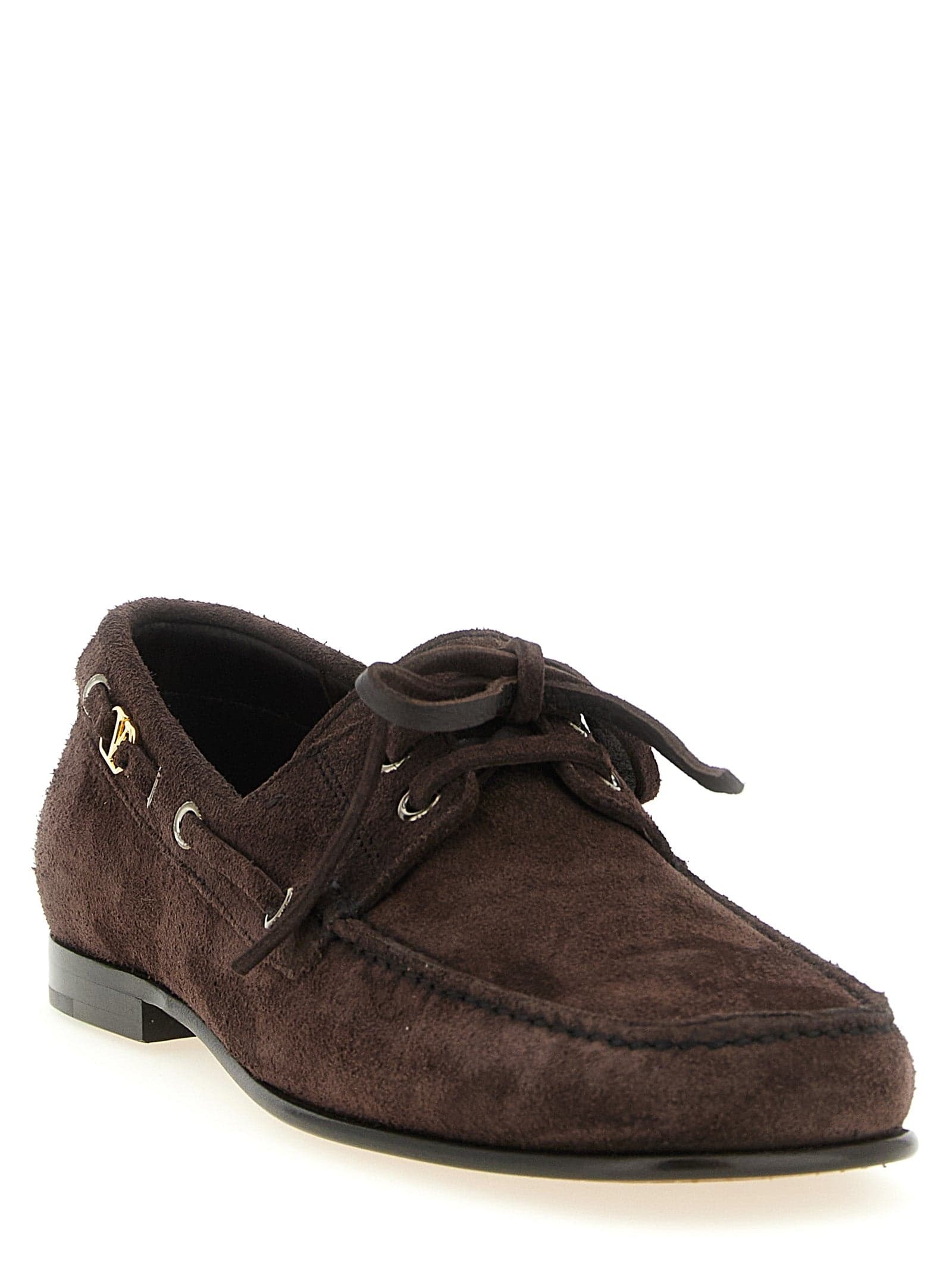 Valentino Garavani Brown Cowhide Slip-On Loafers - 2