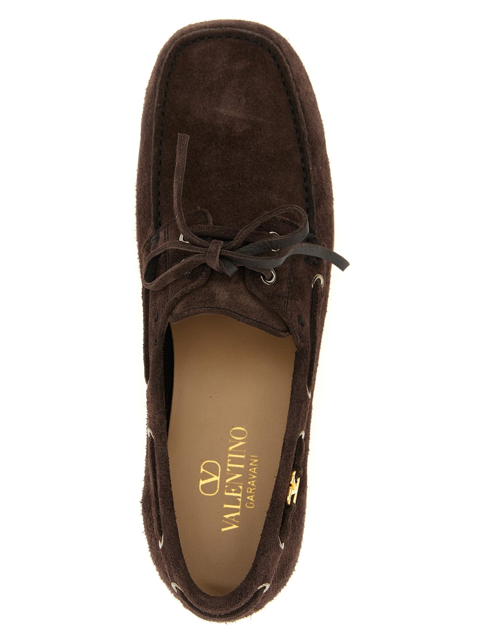 Valentino Garavani Brown Cowhide Slip-On Loafers - 4