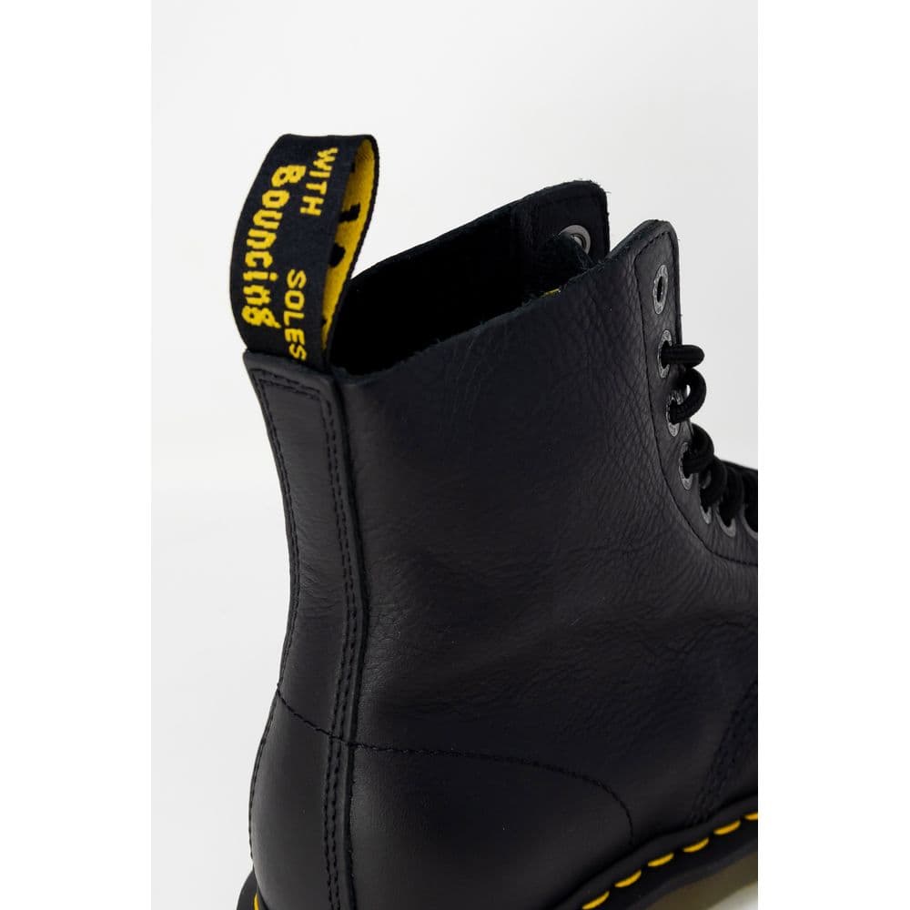 Dr. Martens Black Leather Lace-Up Boots - 5