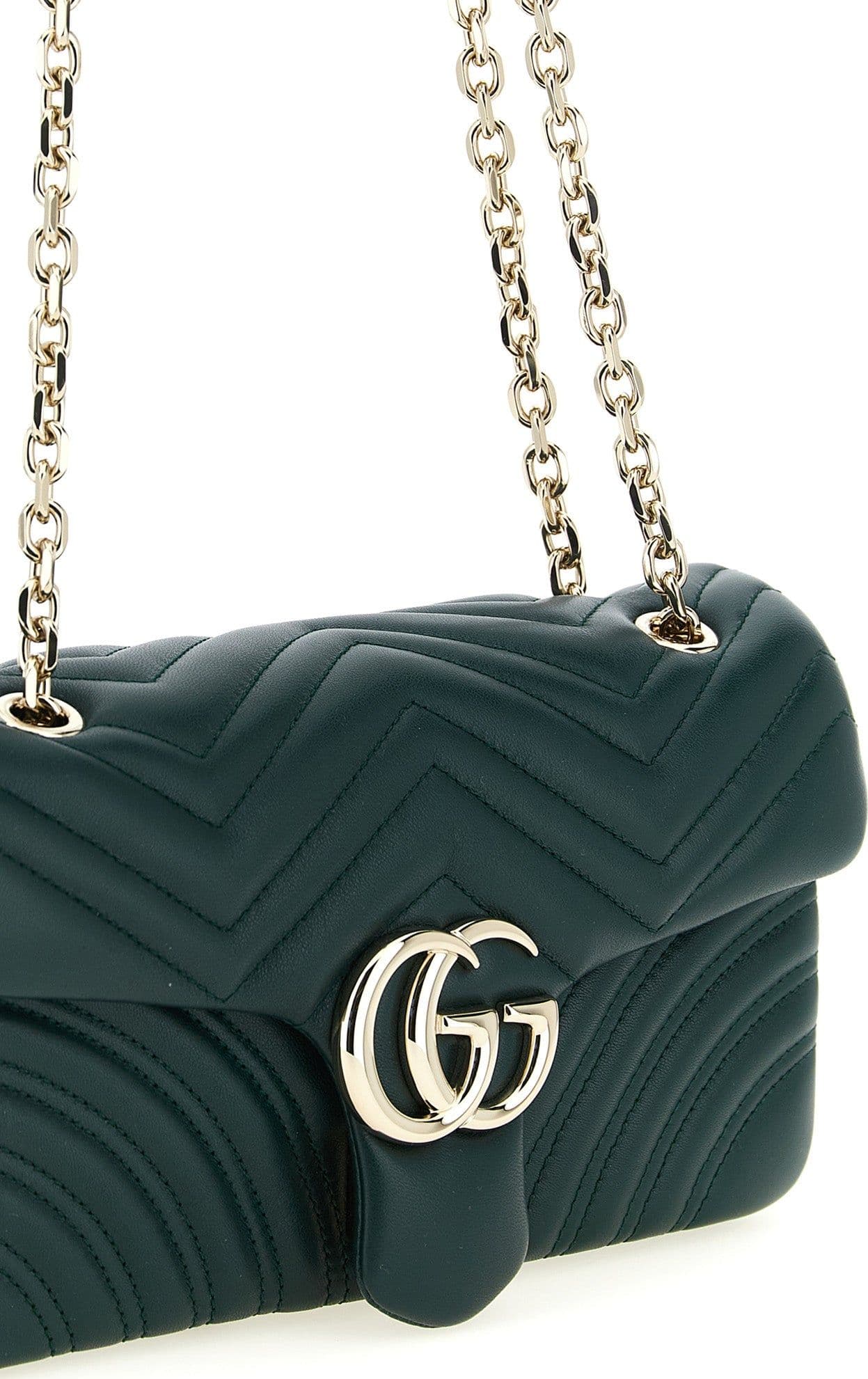 Gucci Bicolor Lamb Leather Shoulder Bag - 4