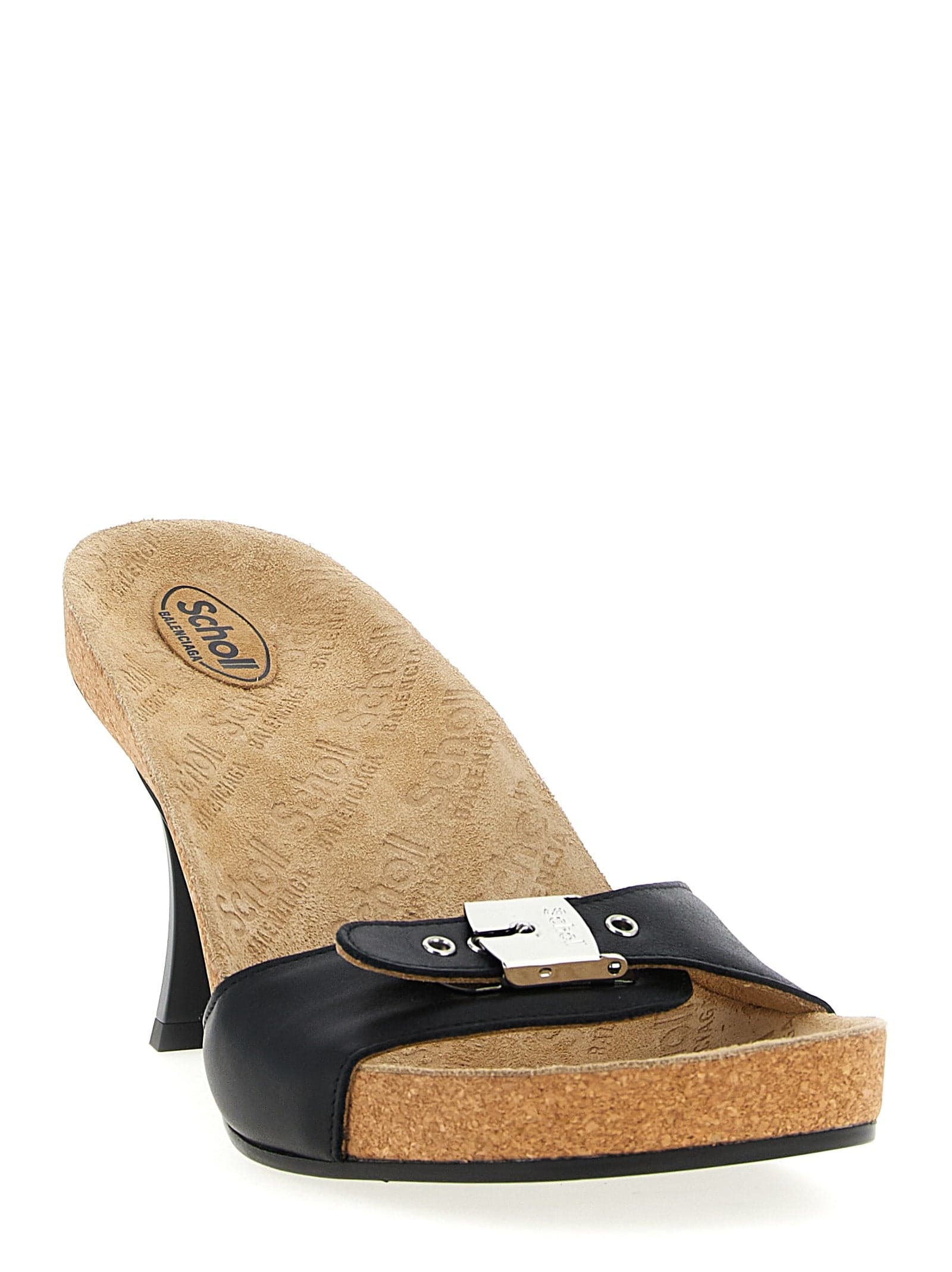 Balenciaga Black Calfskin Stiletto Heel Sandals - 2