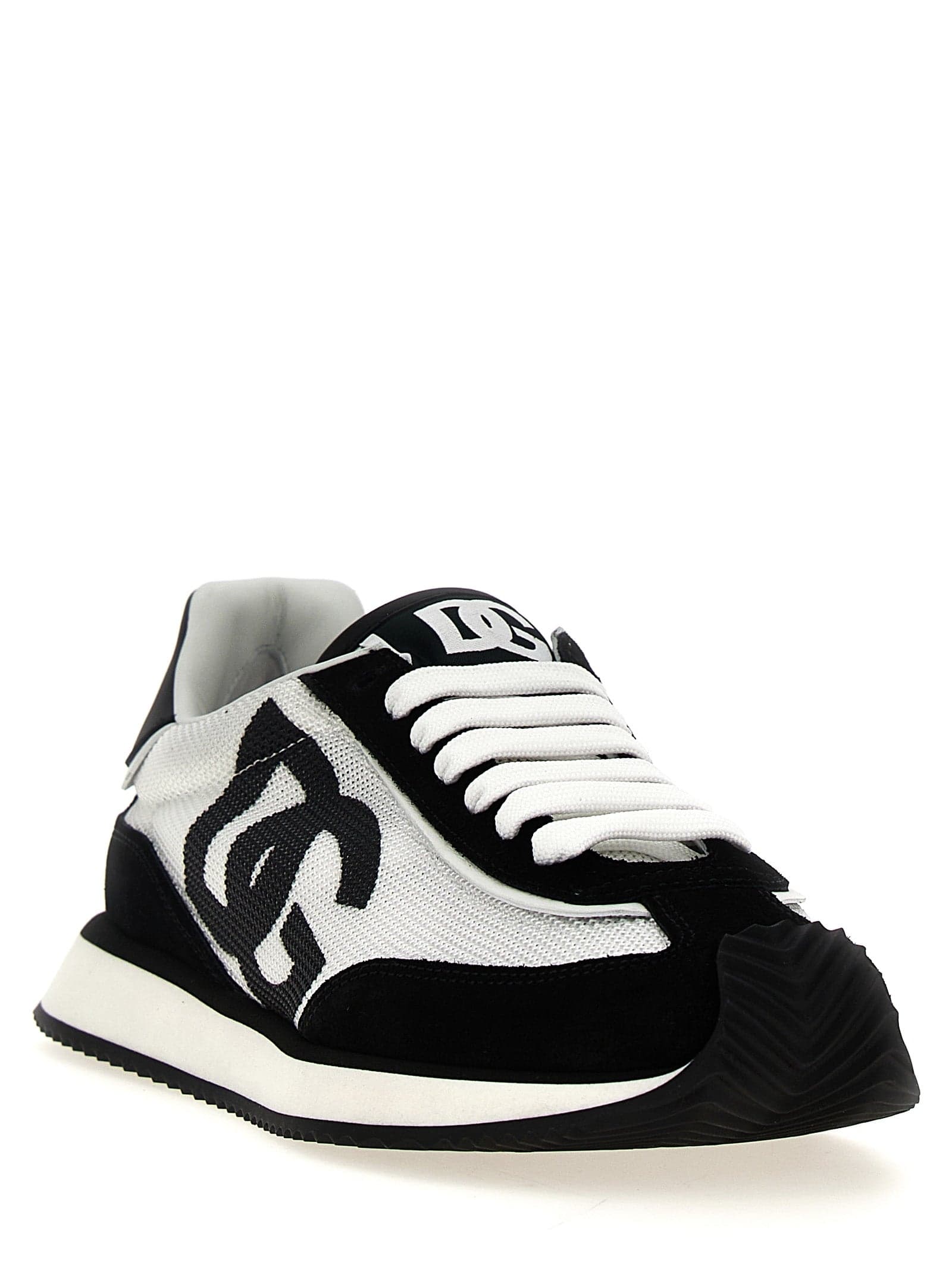 Dolce & Gabbana Bicolor Calfskin Athletic Sneakers - 2