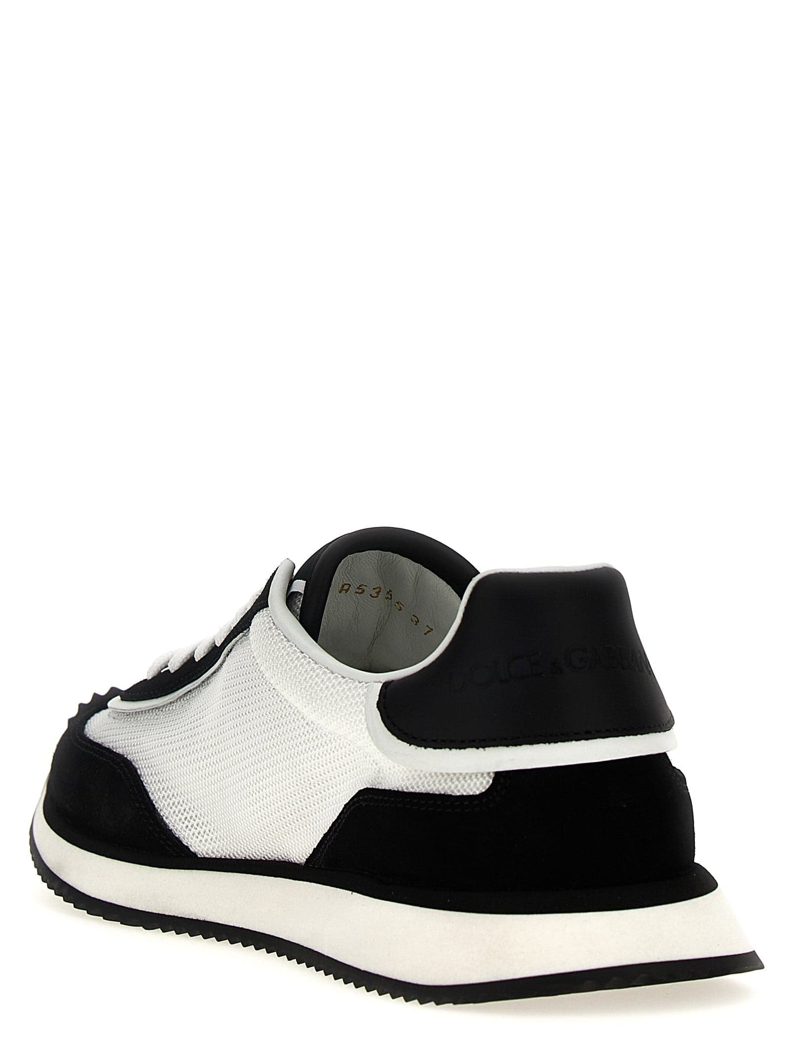 Dolce & Gabbana Bicolor Calfskin Athletic Sneakers - 3