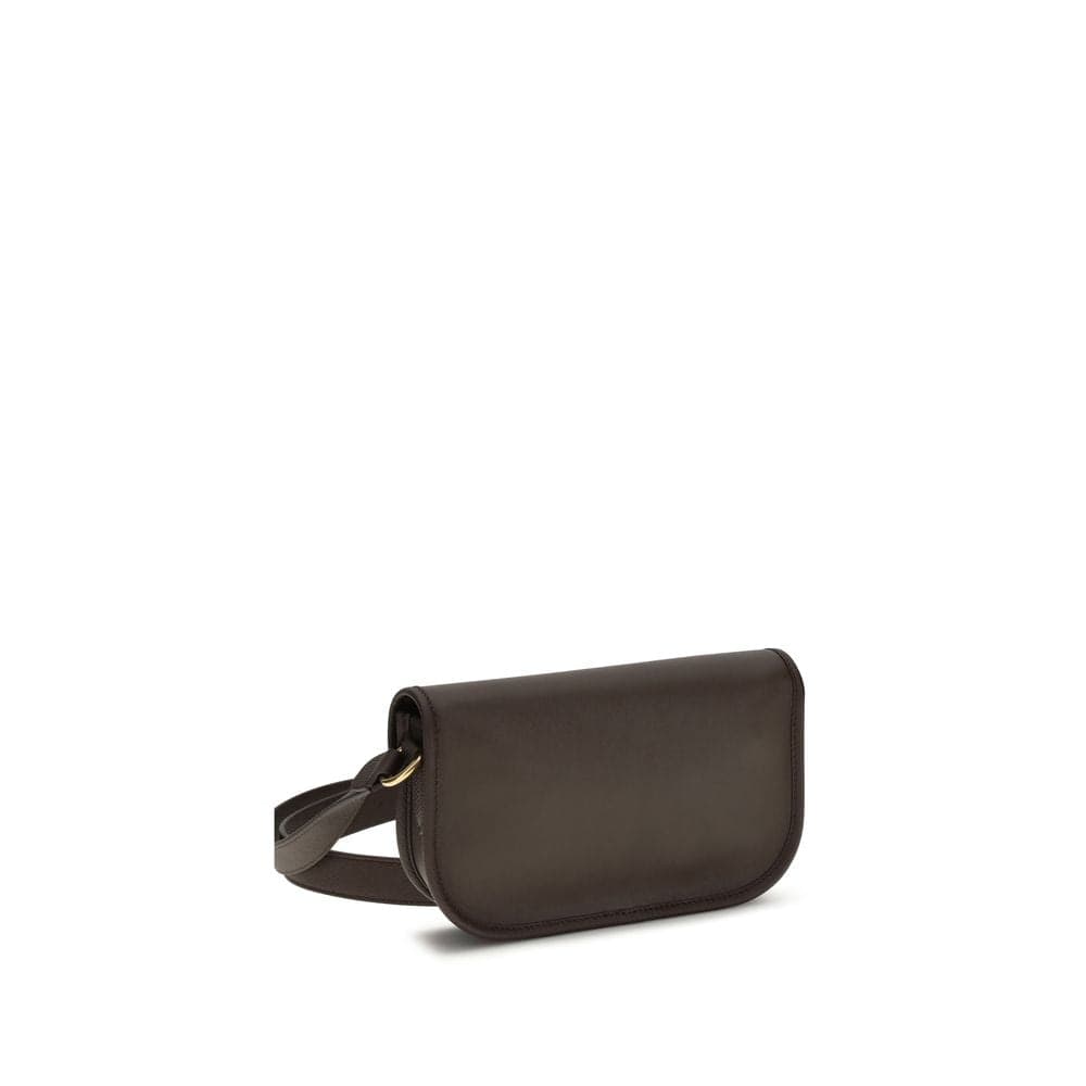 Valentino Garavani Brown Calf Leather Bos Taurus Shoulder Bag - 3