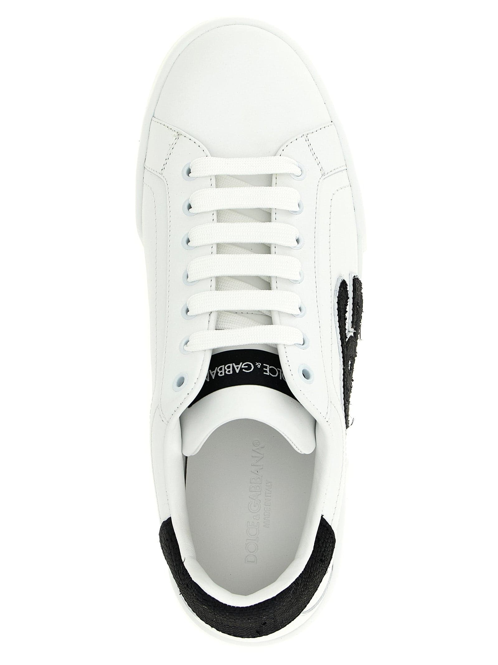 Dolce & Gabbana Bicolor Calfskin Low Top Sneakers - 4