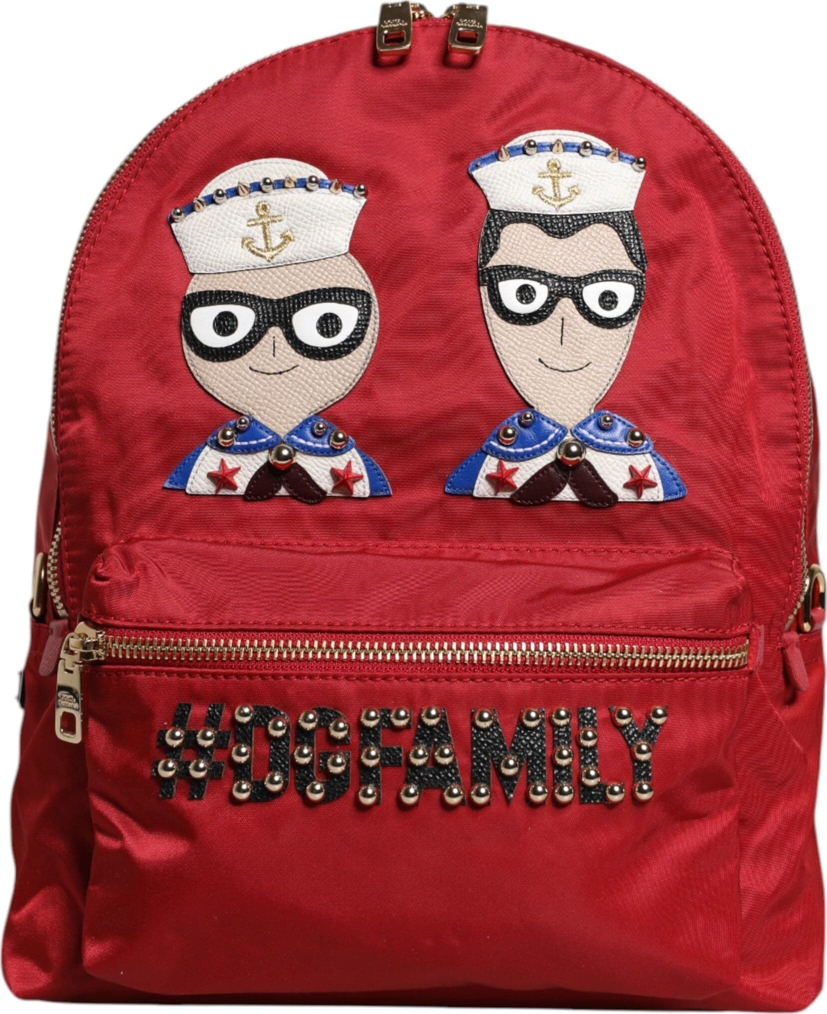 Dolce & Gabbana Red #DGFAMILY VULCANO Embellishment Backpack Bag - 2