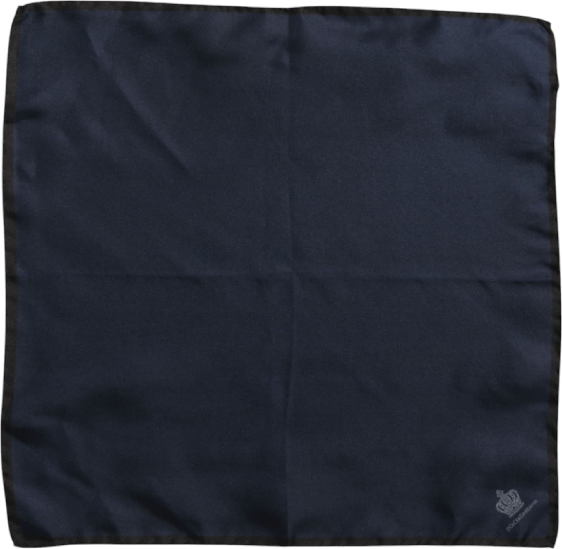 Dolce & Gabbana Blue DG Crown Silk Square Men Foulard Scarf - 5