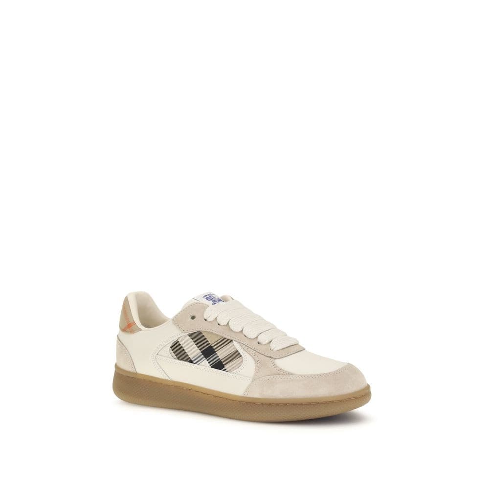 Burberry Beige Calf Leather Bos Taurus Sneakers - 2