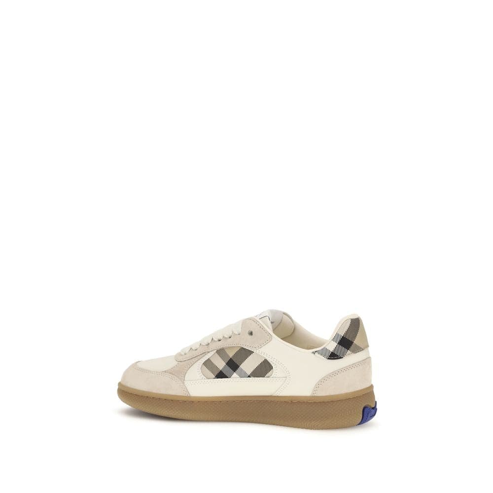 Burberry Beige Calf Leather Bos Taurus Sneakers - 3