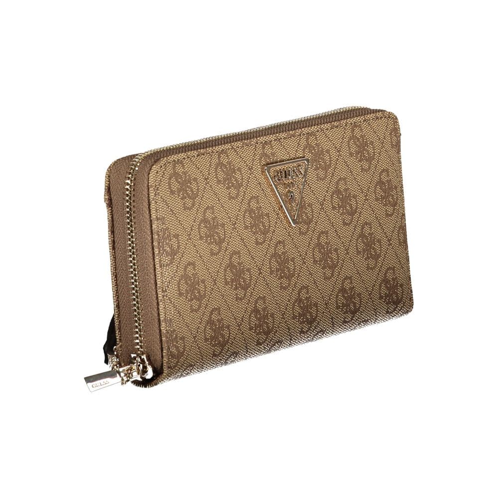Guess Jeans Beige Polyurethane Women Wallet - 3