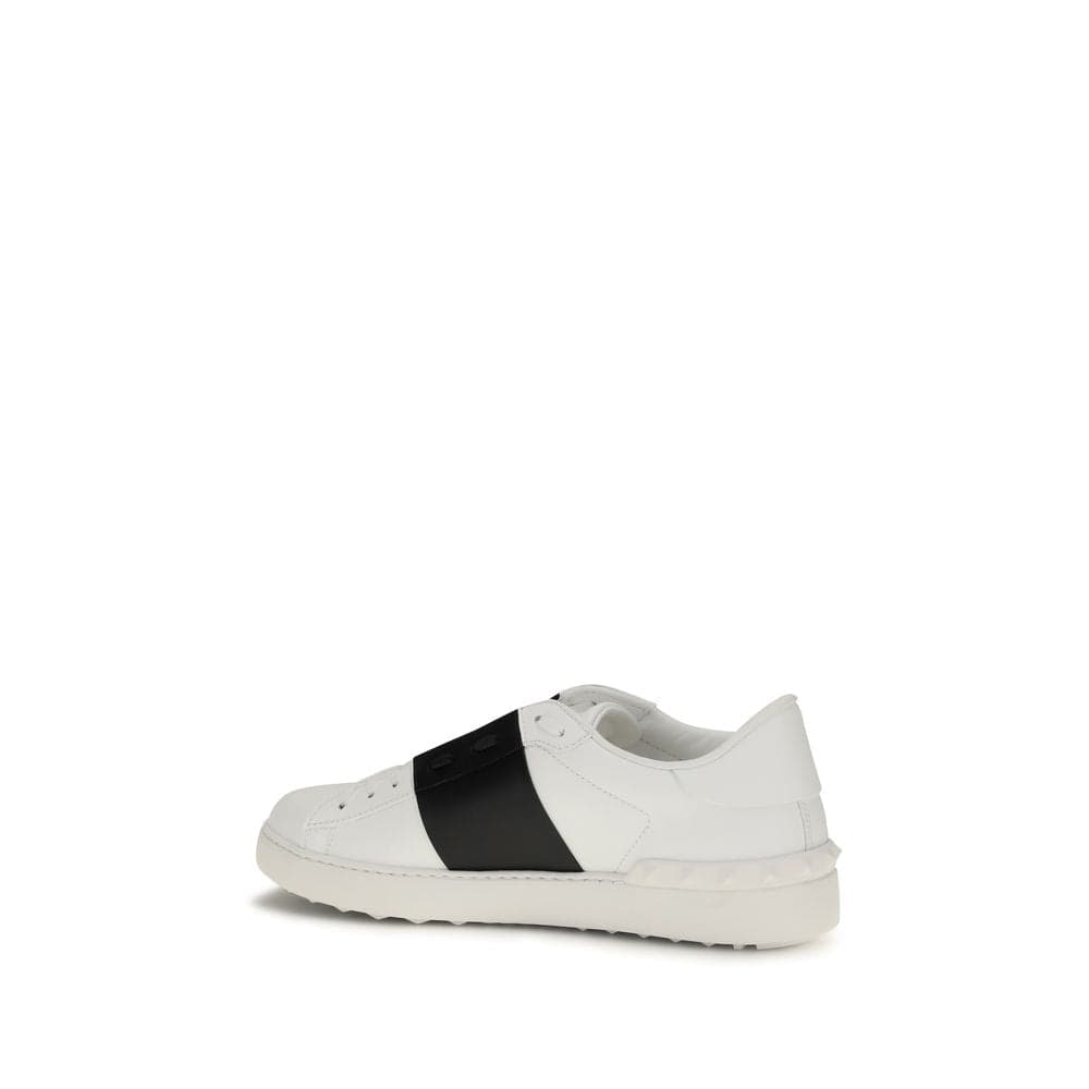 Valentino Garavani White Calf Leather Bos Taurus Low Top Sneakers - 3