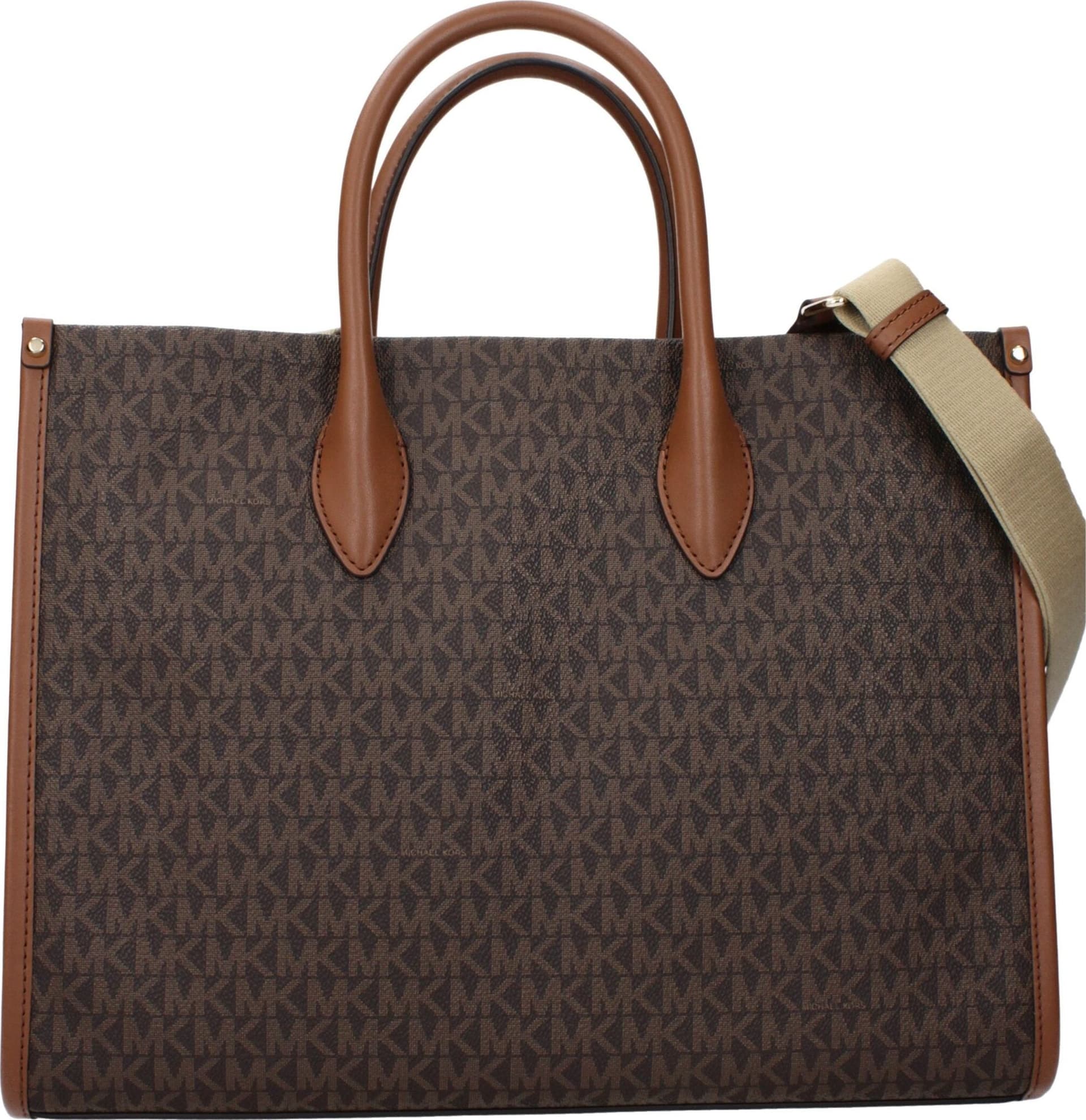 Michael Kors Brown Fabric Handbag - 3