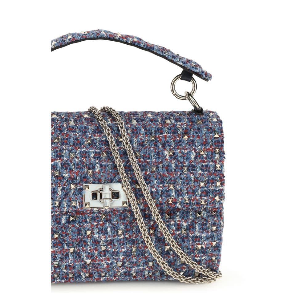 Valentino Garavani Blue Fabric Handbag - 4
