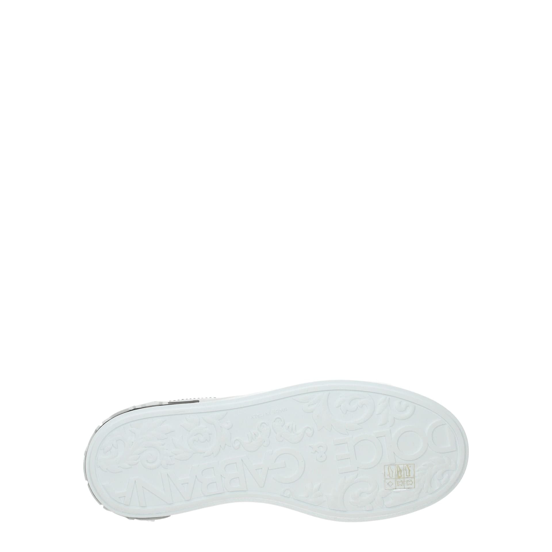 Dolce & Gabbana White Leather Low Top Sneakers - 5