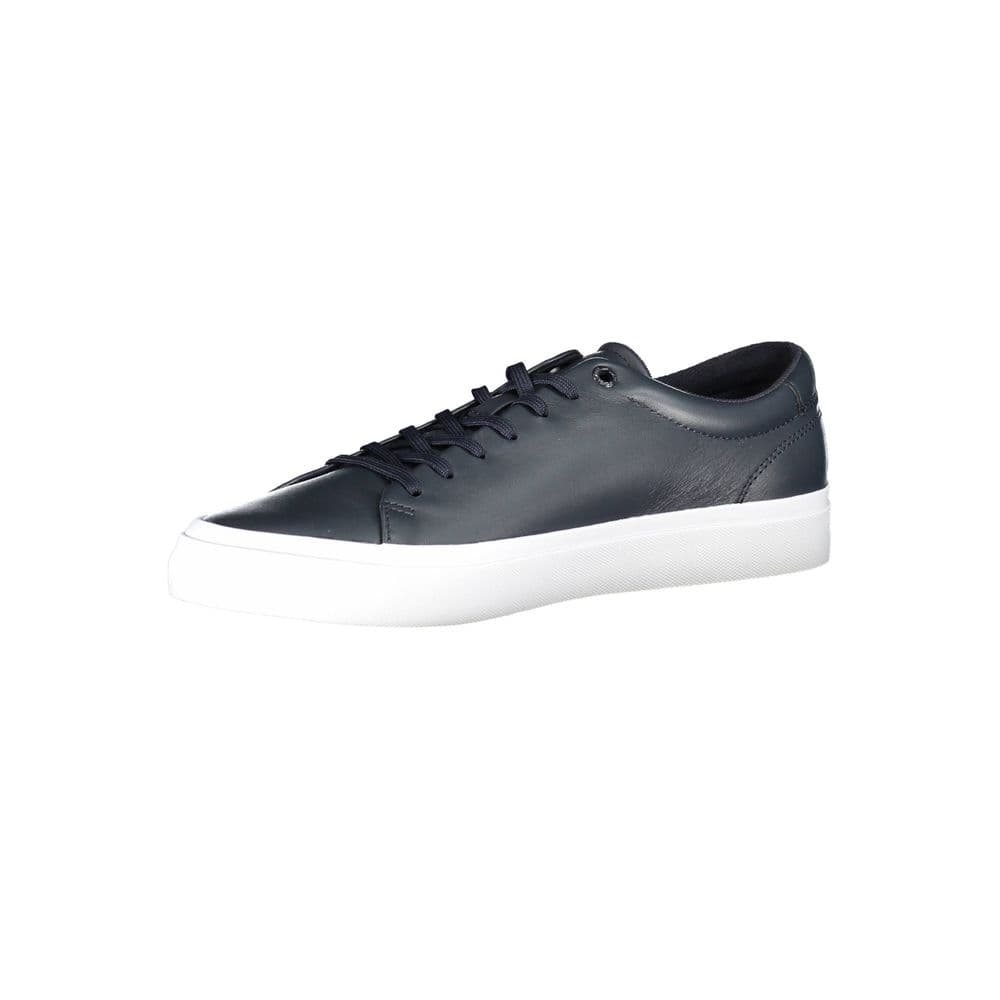 Tommy Hilfiger Blue Leather Men Sneaker - 3