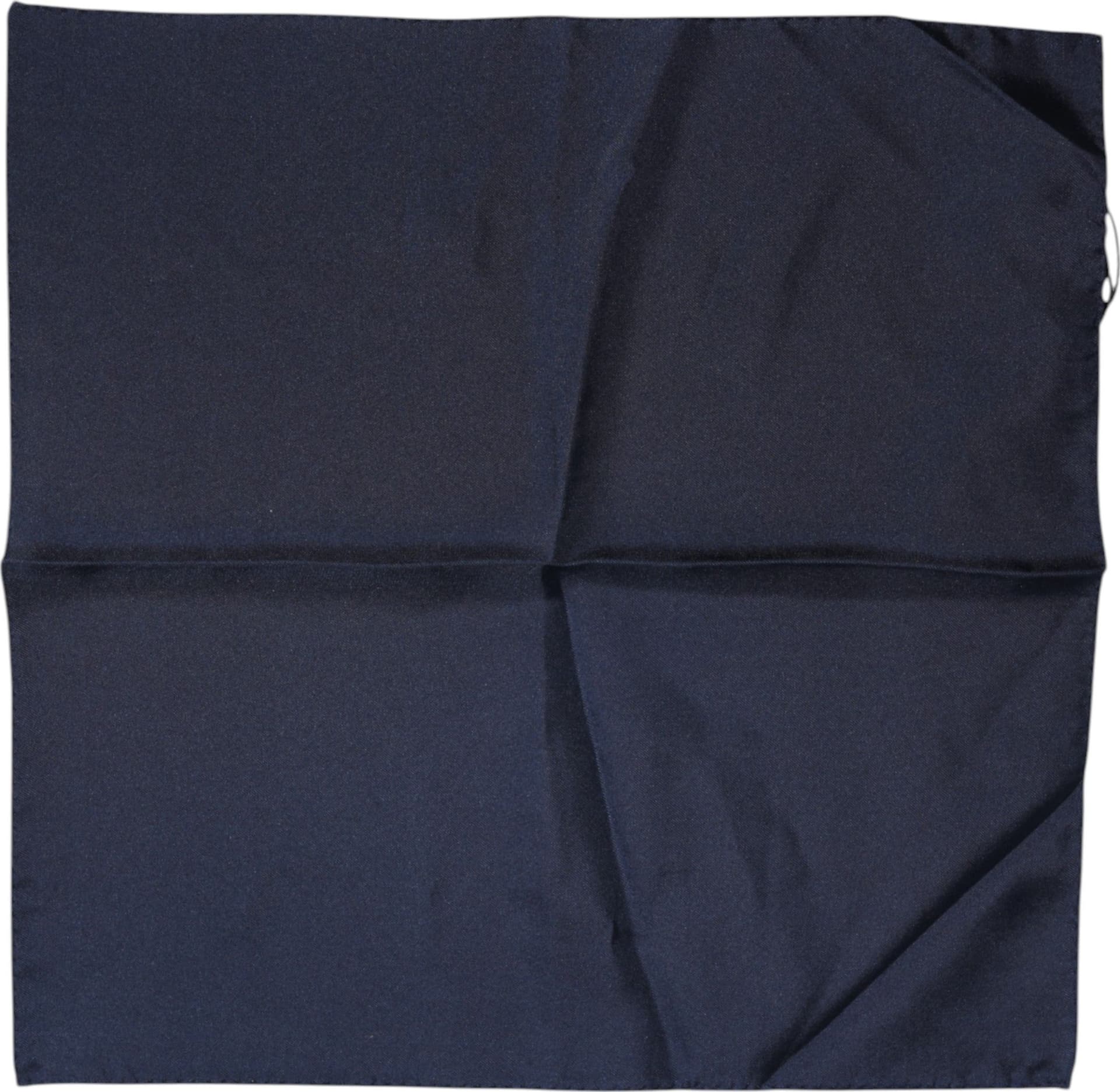 Dolce & Gabbana Dark Blue Silk Square Men Foulard Scarf - 3