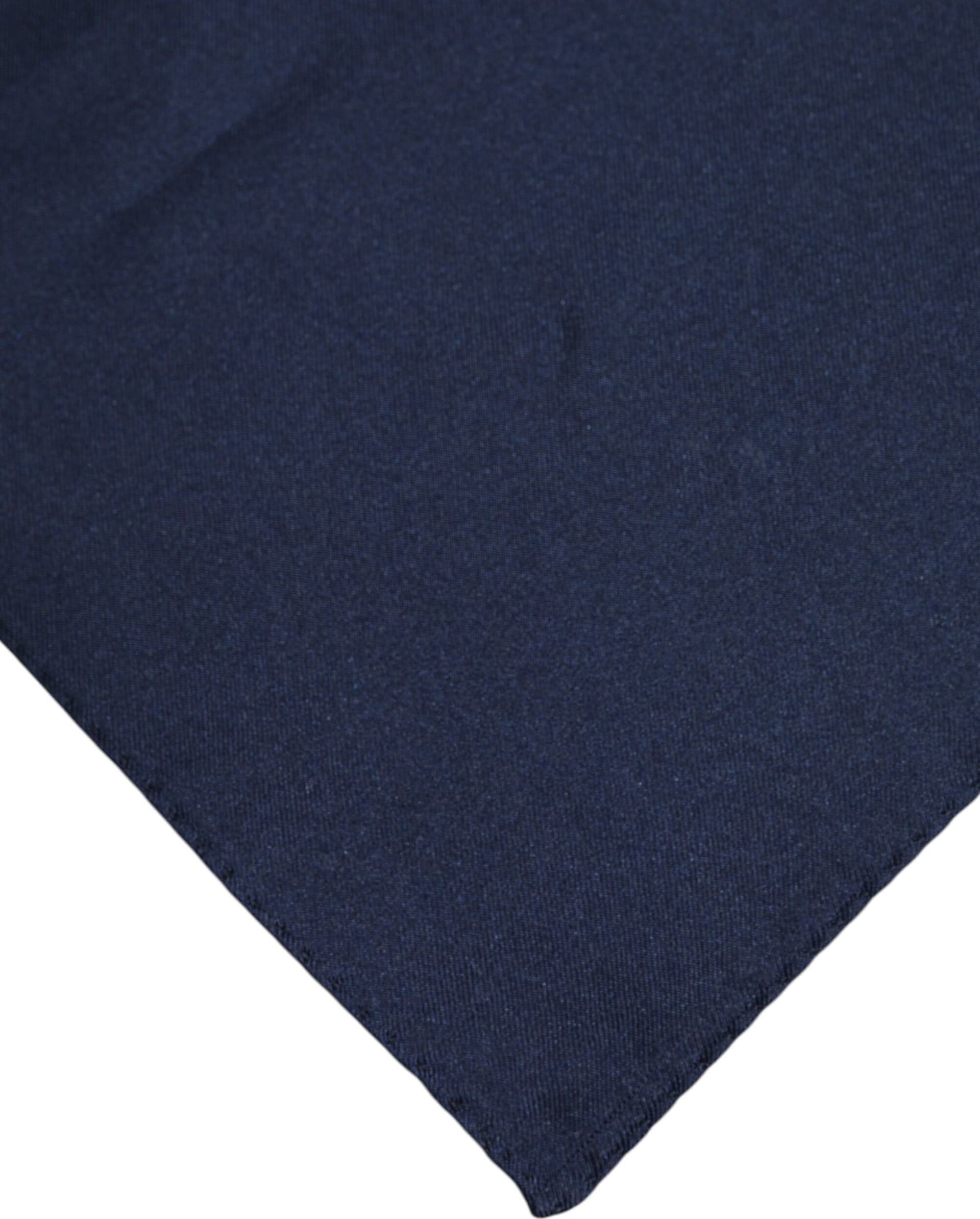 Dolce & Gabbana Dark Blue Silk Square Men Foulard Scarf - 4