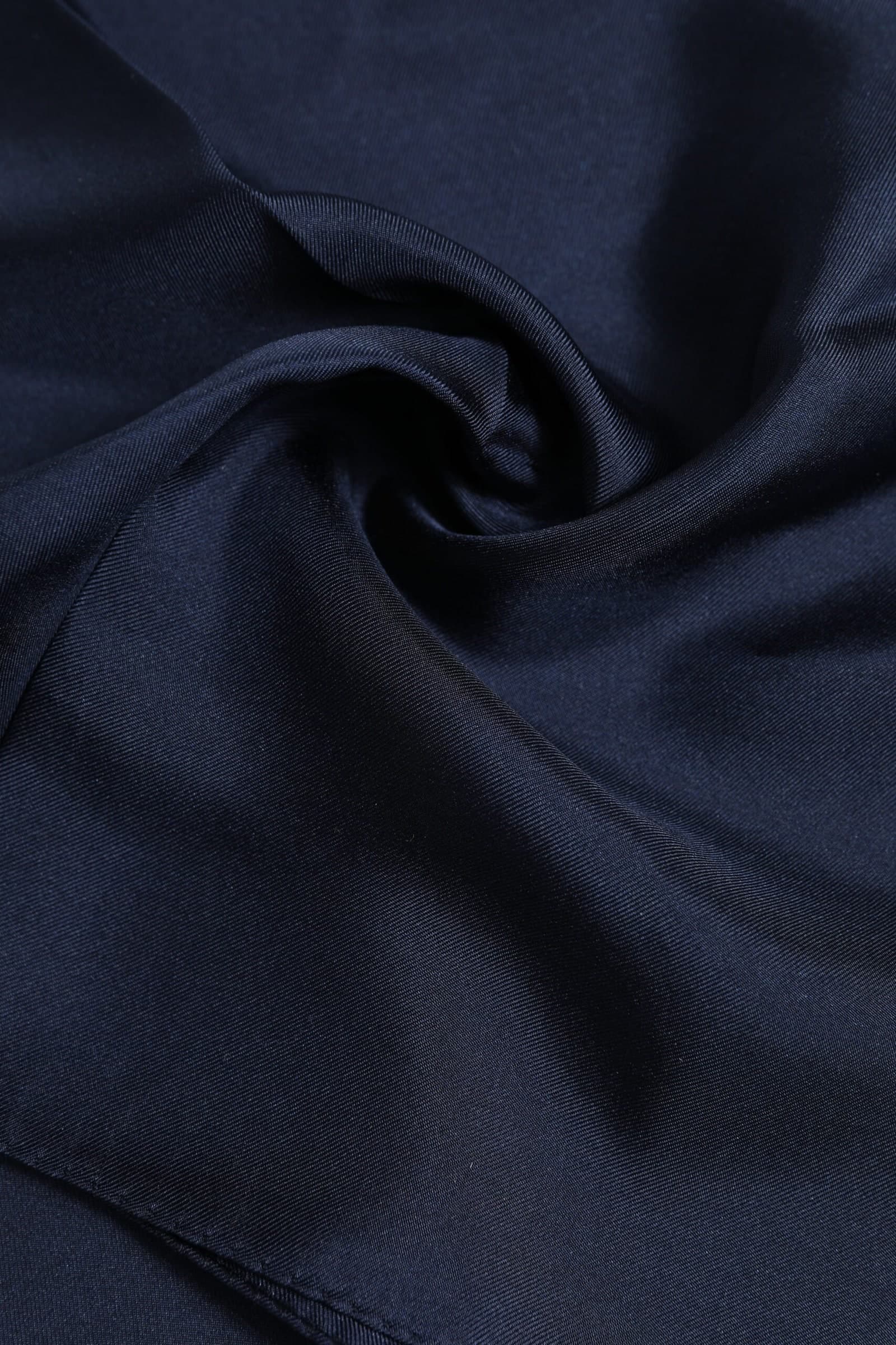 Dolce & Gabbana Dark Blue Silk Square Men Foulard Scarf - 5