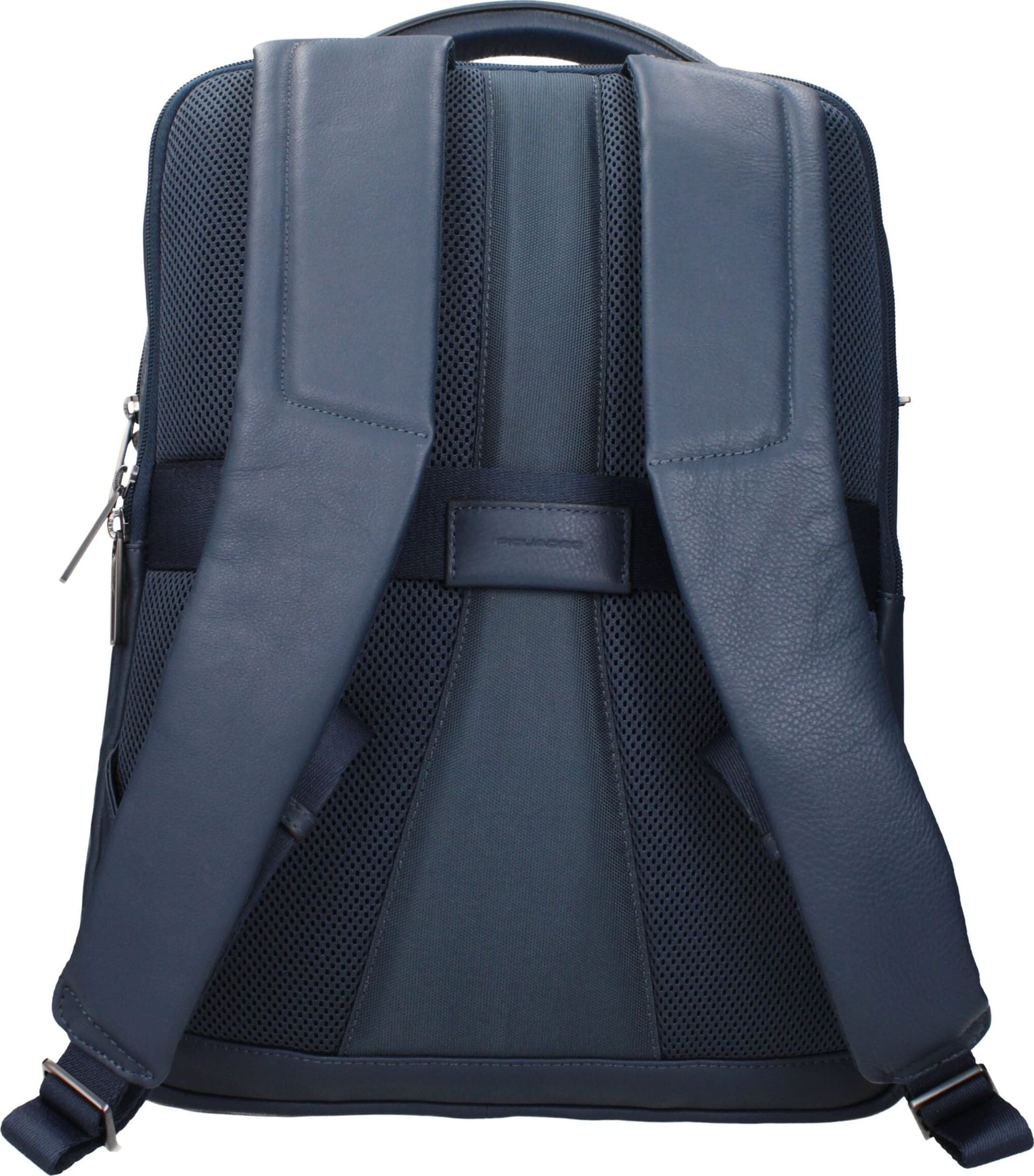 Piquadro Blue Leather Backpack - 3