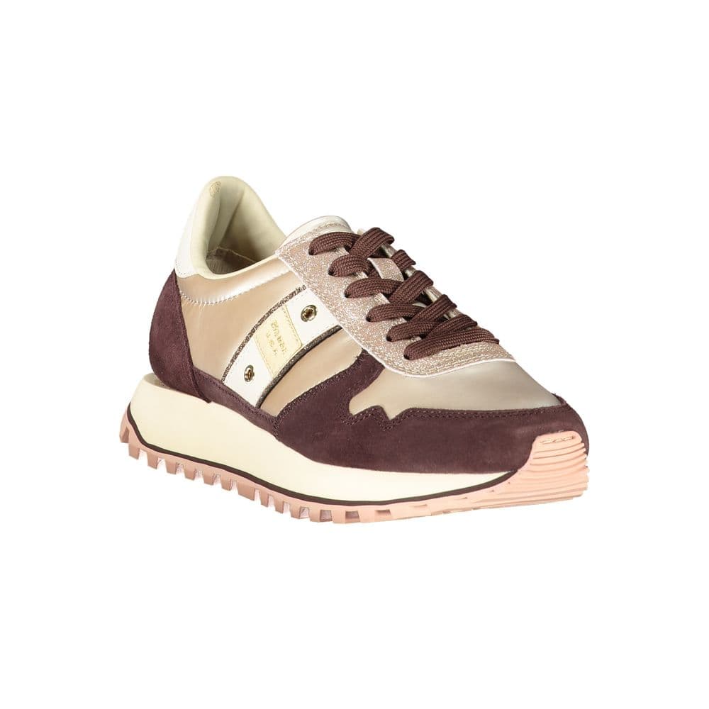 Blauer Beige Leather Women Sneaker - 2