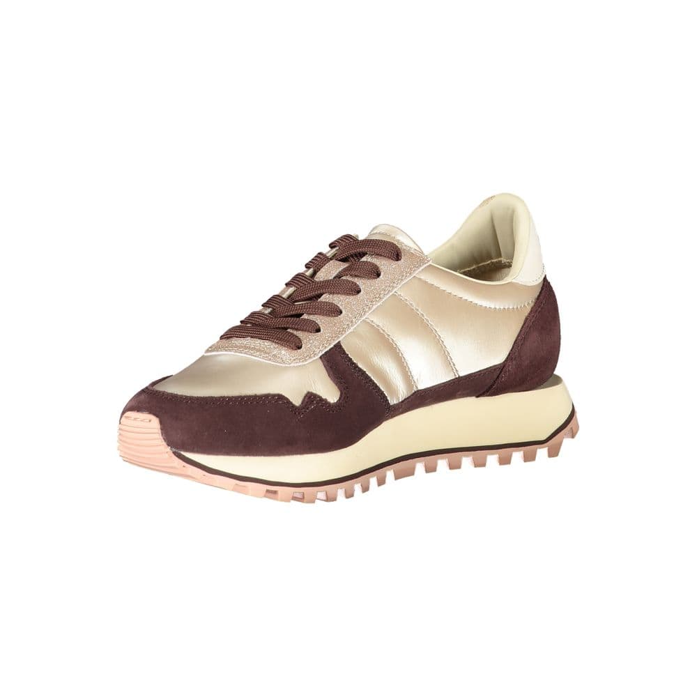 Blauer Beige Leather Women Sneaker - 3
