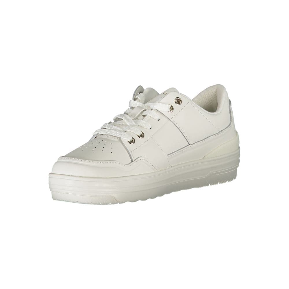 Tommy Hilfiger White Leather Women Sneaker - 3